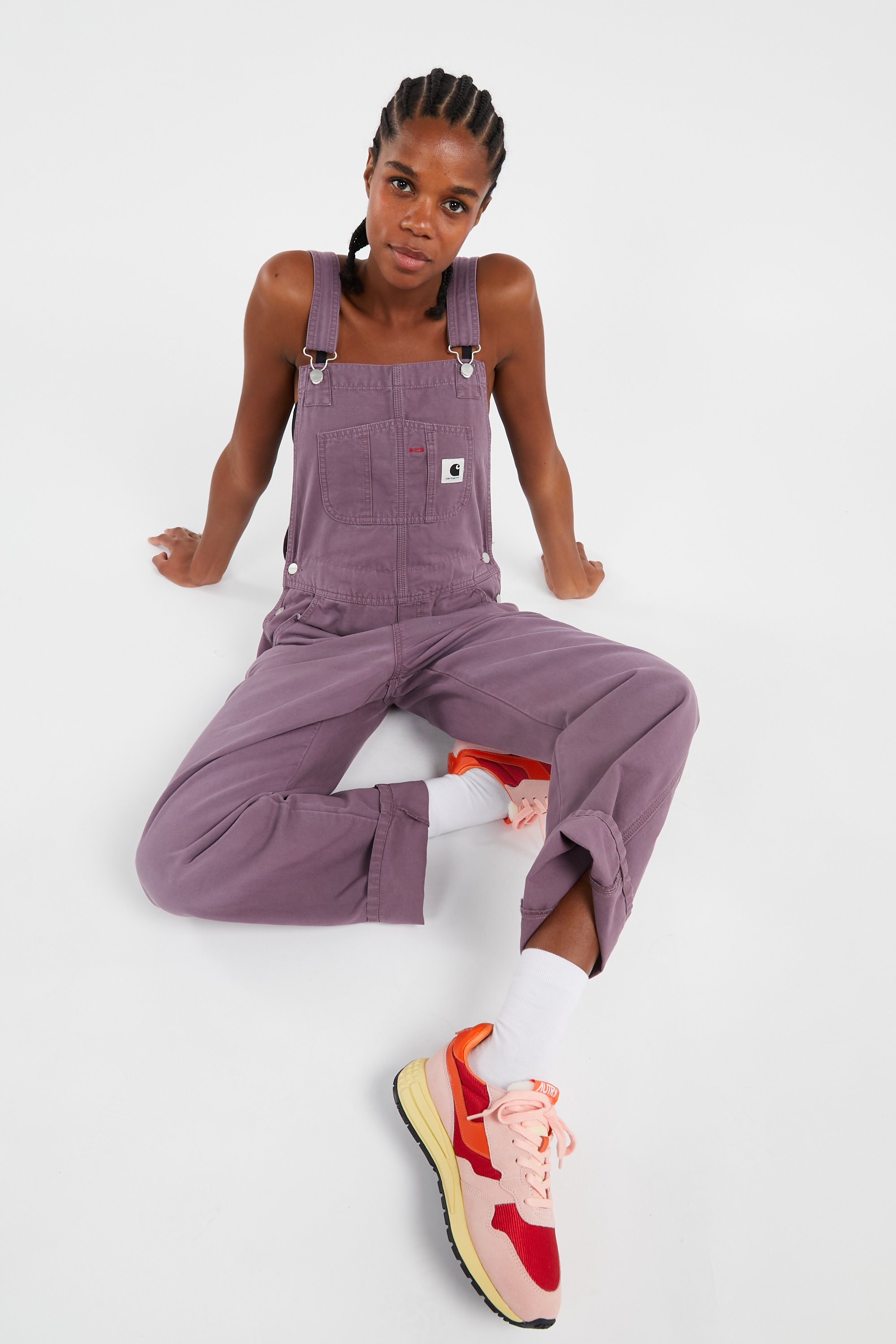 Combinaison W' bib overall straight Violet Carhartt wip Femme