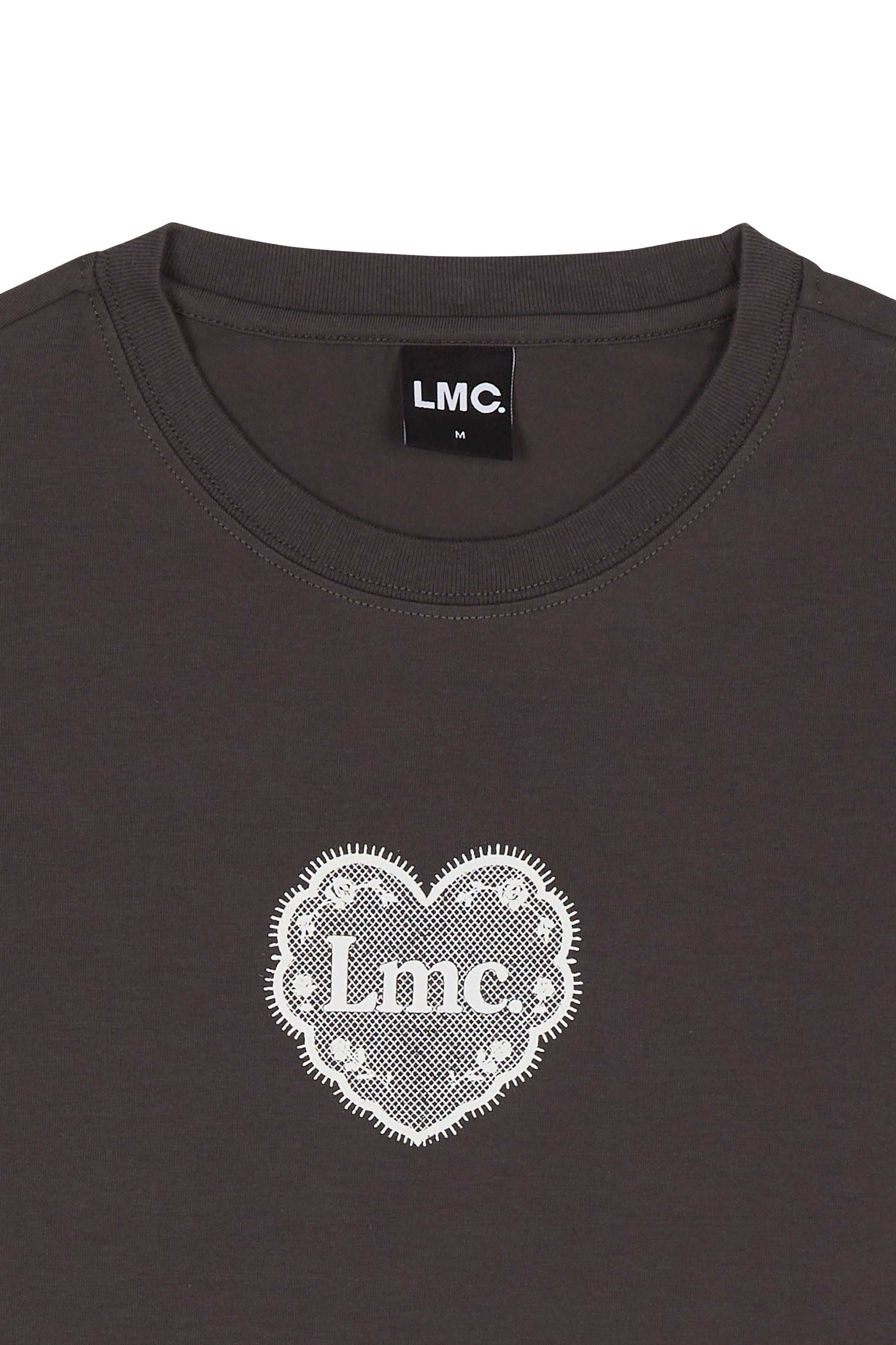 Regular-fit round-neck cotton T-shirt | Grey LOST MANAGEMENT CITIES Men