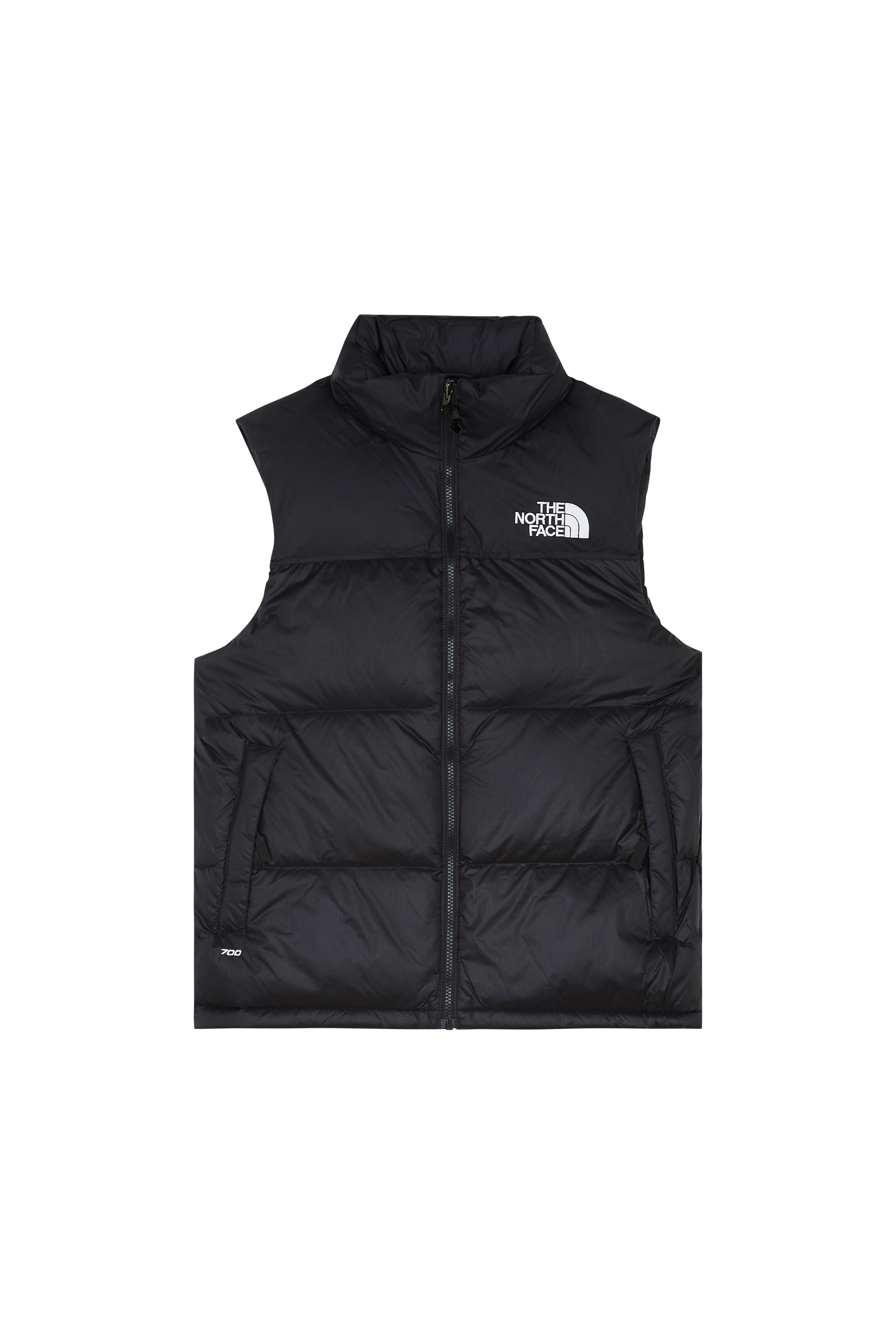 Lightweight quilted padded jacket with high neck Black