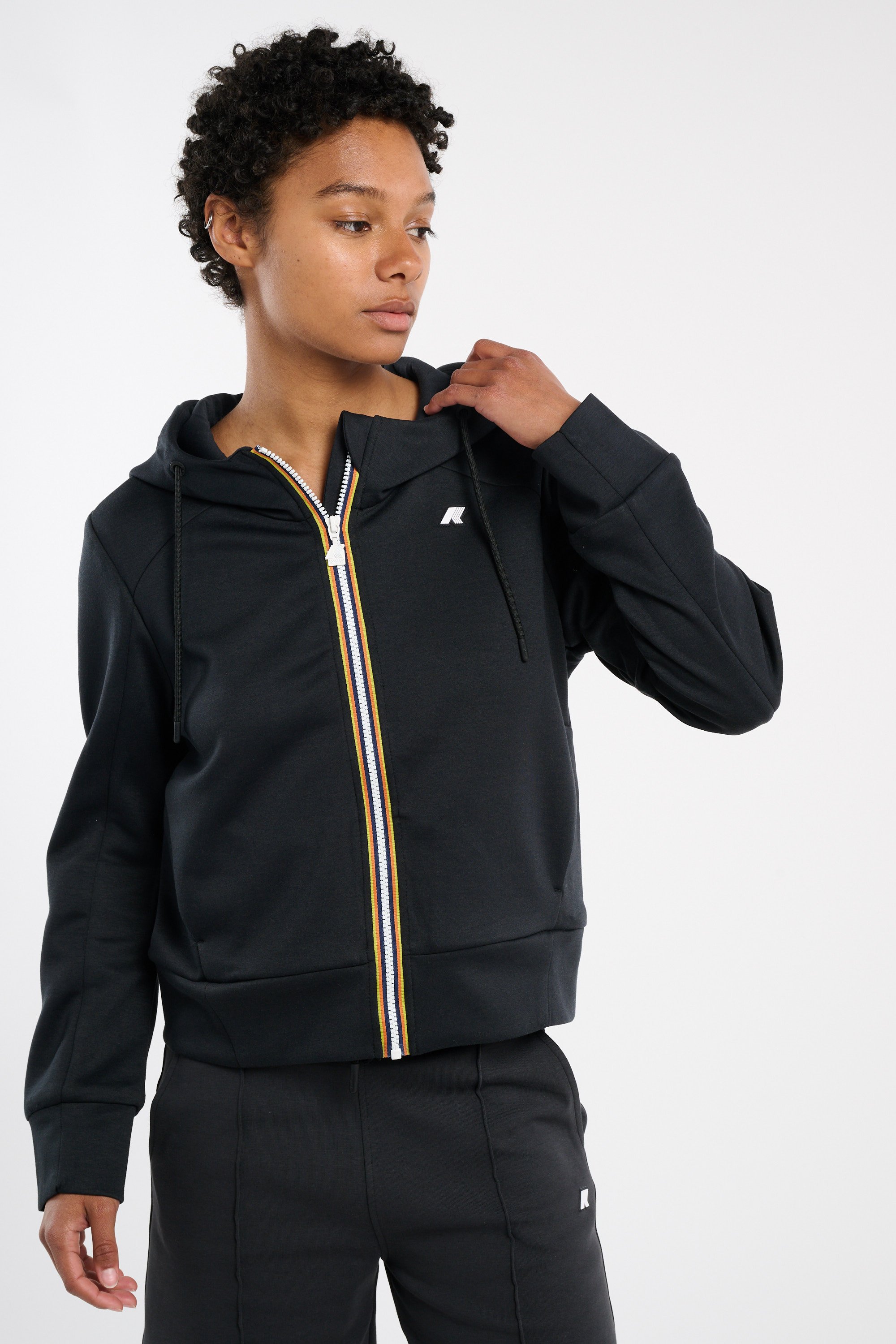 Hoodie zippée K-WAY Noir