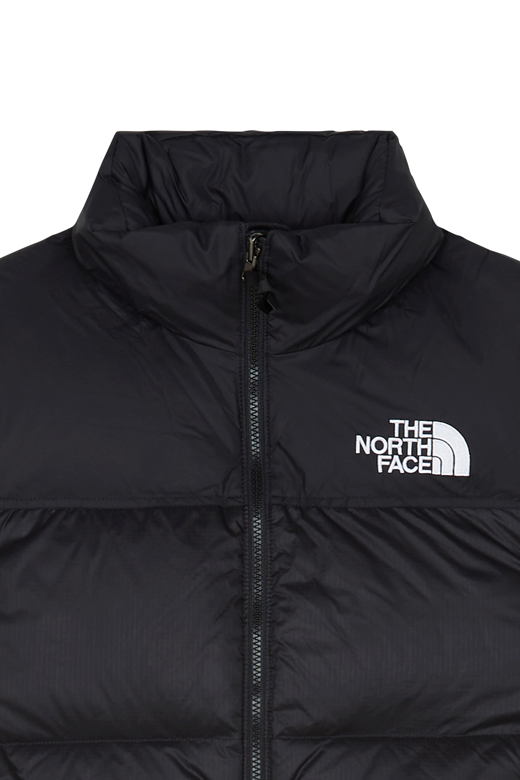 Lightweight quilted padded jacket with high neck Black