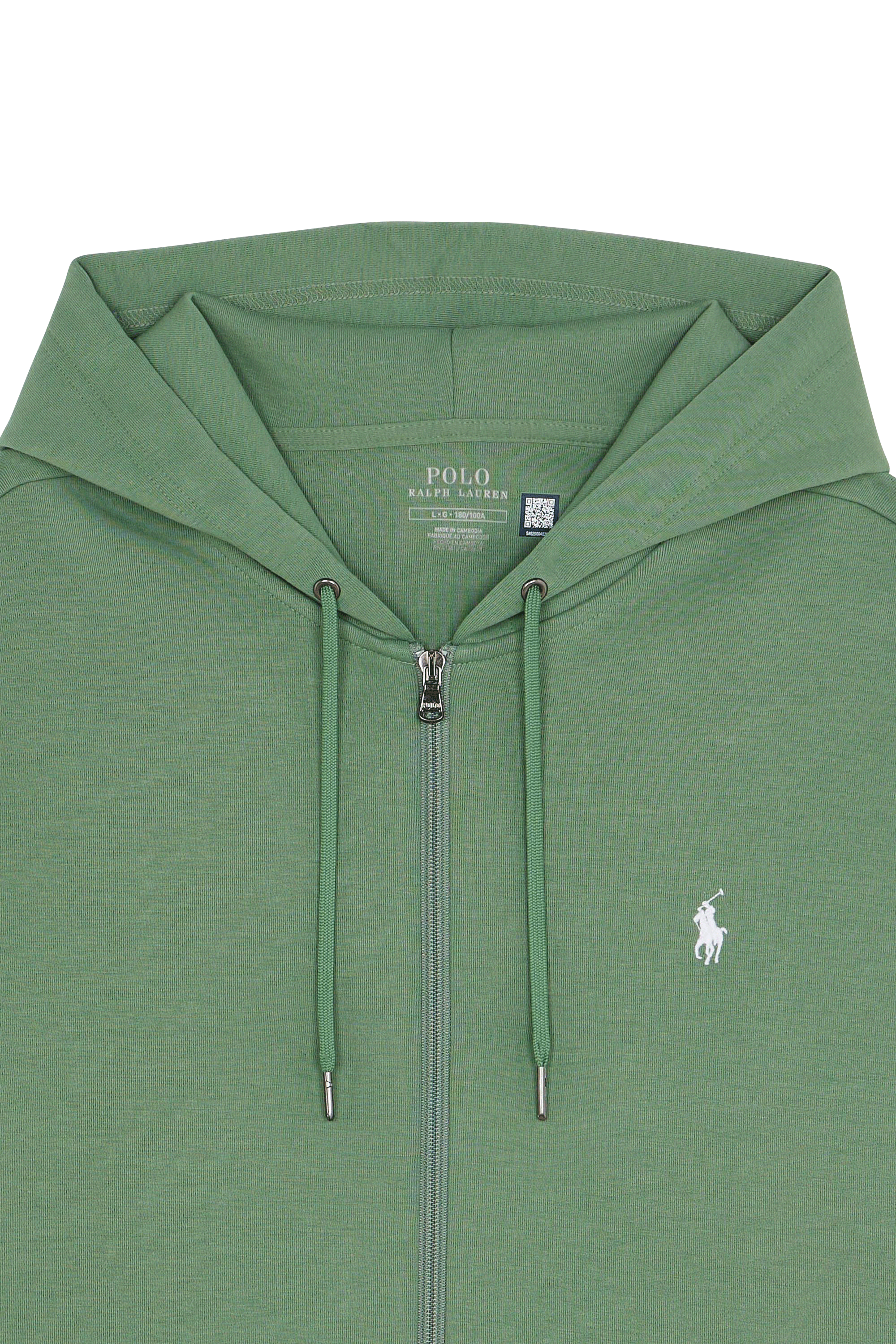 Hoodie zippé Vert
