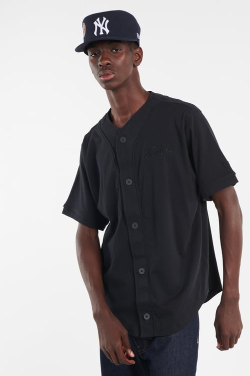 NEW ERA Chemise de baseball Noir