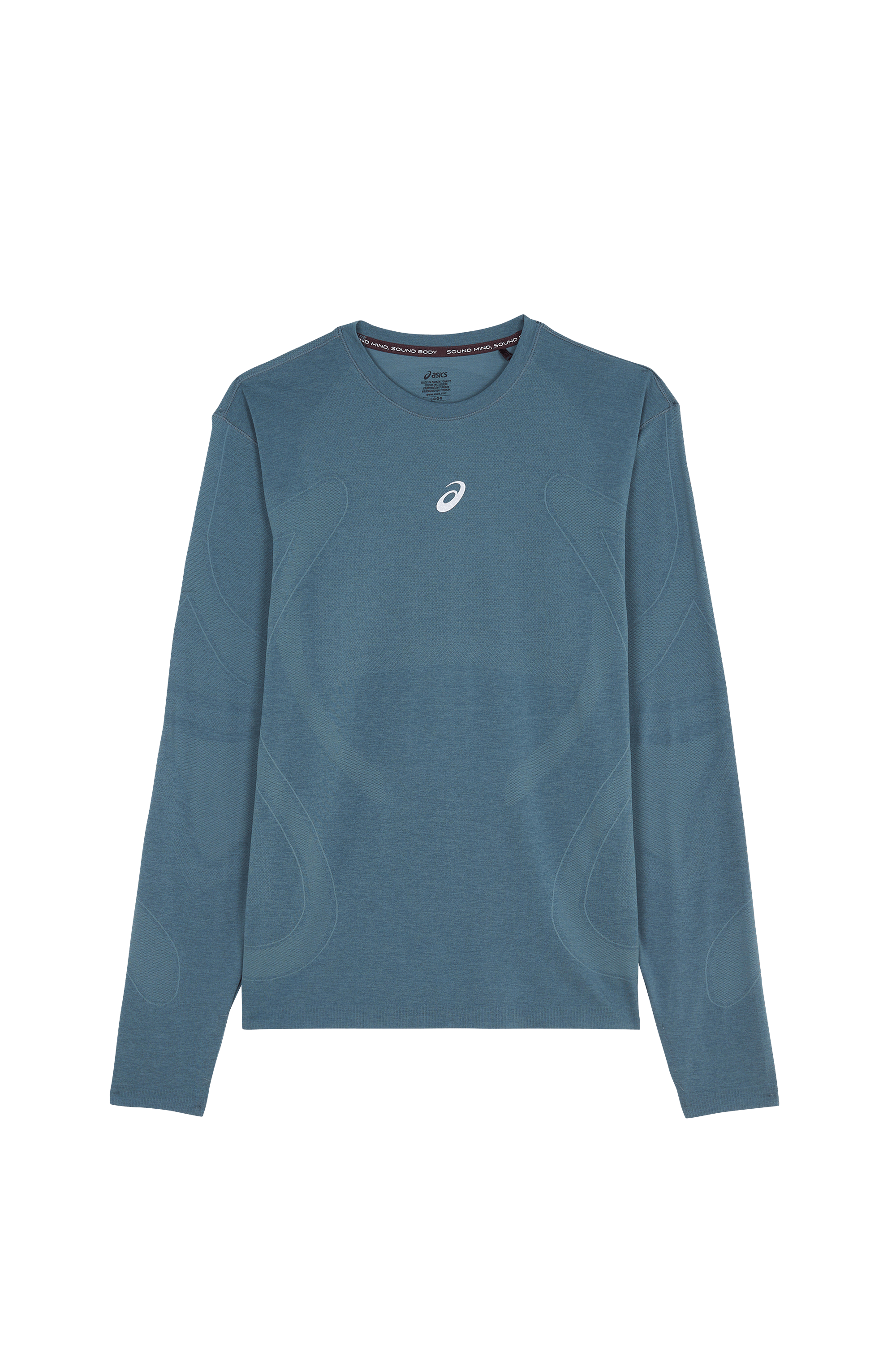 T-shirt ROAD SEAMLESS LS Foggy teal