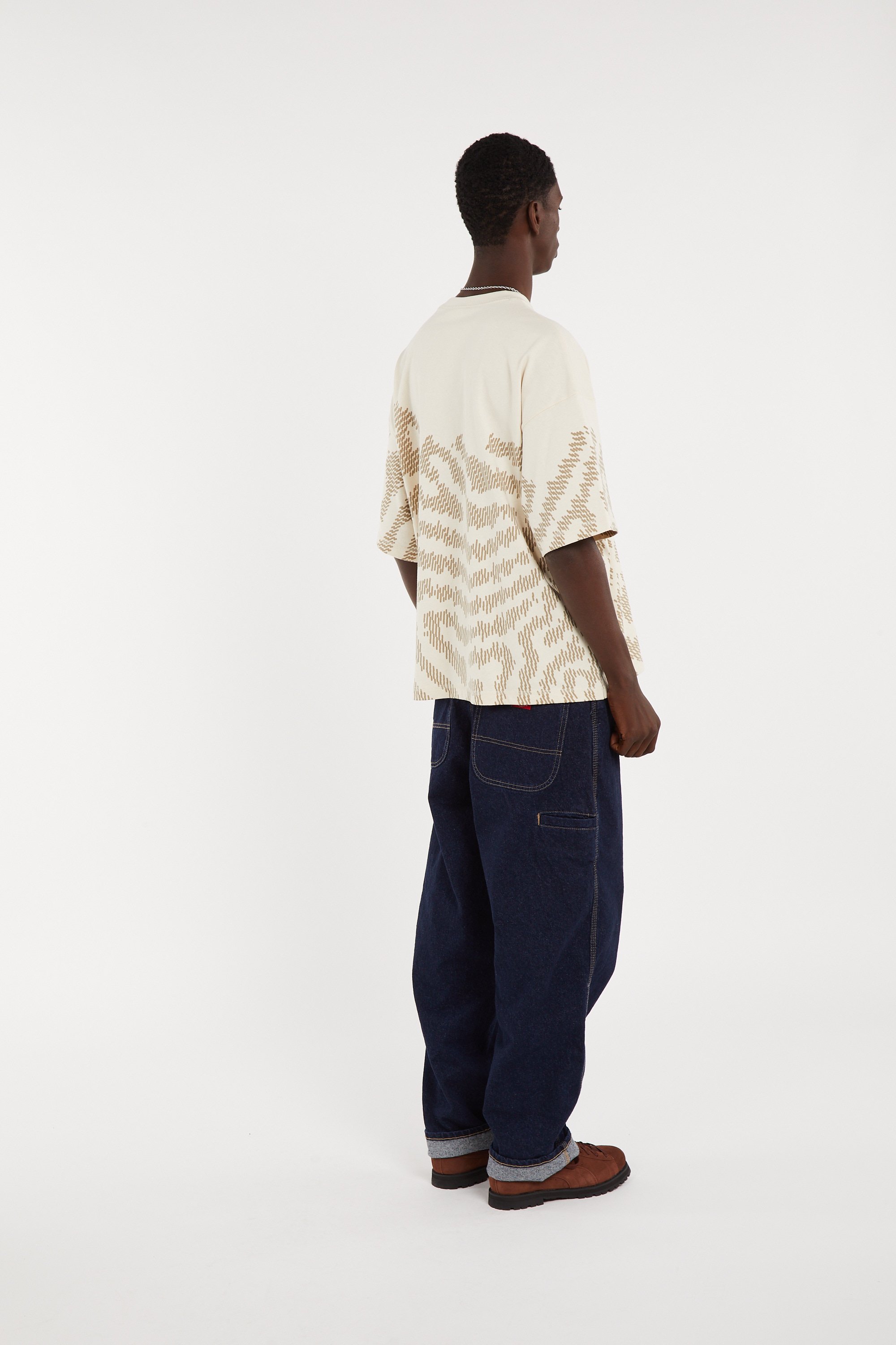 Regular-fit round-neck cotton T-shirt | Beige PUMA Men
