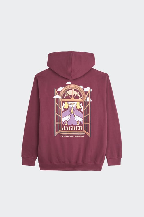 JACKER Hoodie Rouge