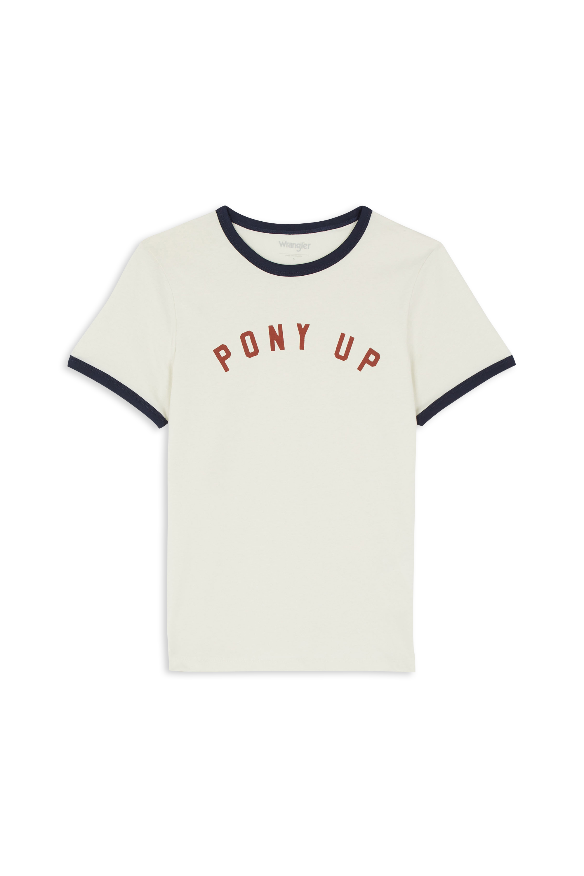 Regular-fit round-neck cotton T-shirt Beige