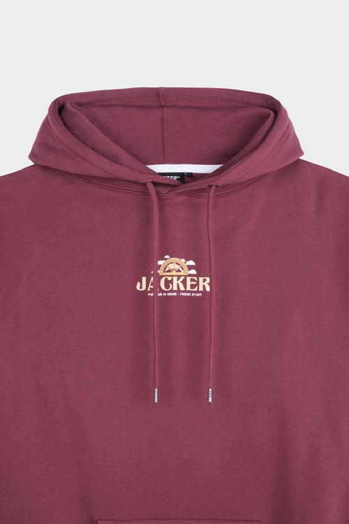 JACKER Hoodie Rouge