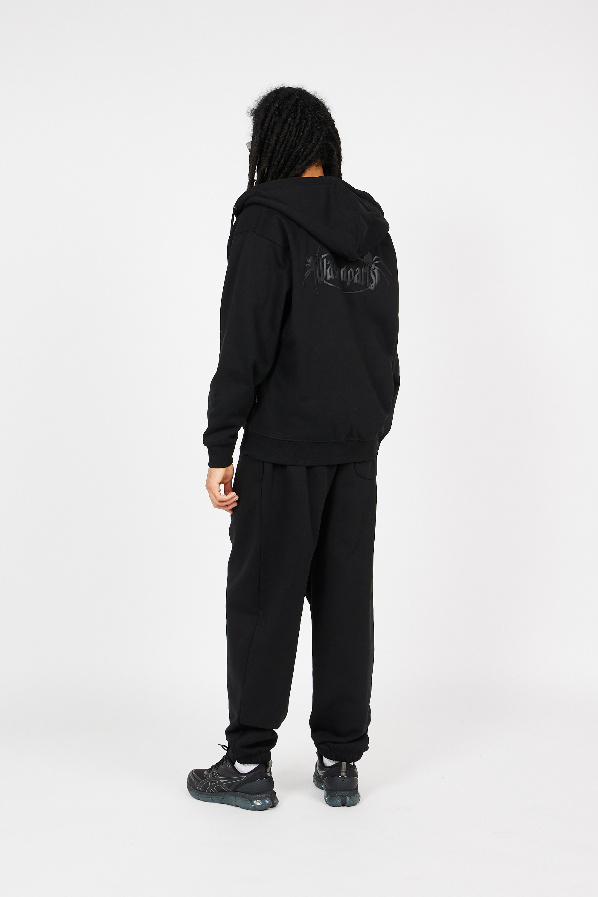 zip-up hoodie Black