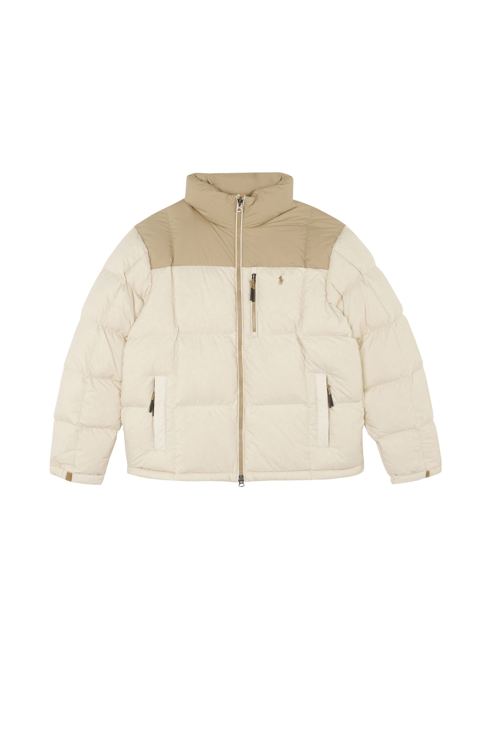 Lightweight quilted padded jacket with high neck The Gorham Down Jacket Classic tan/andover cream