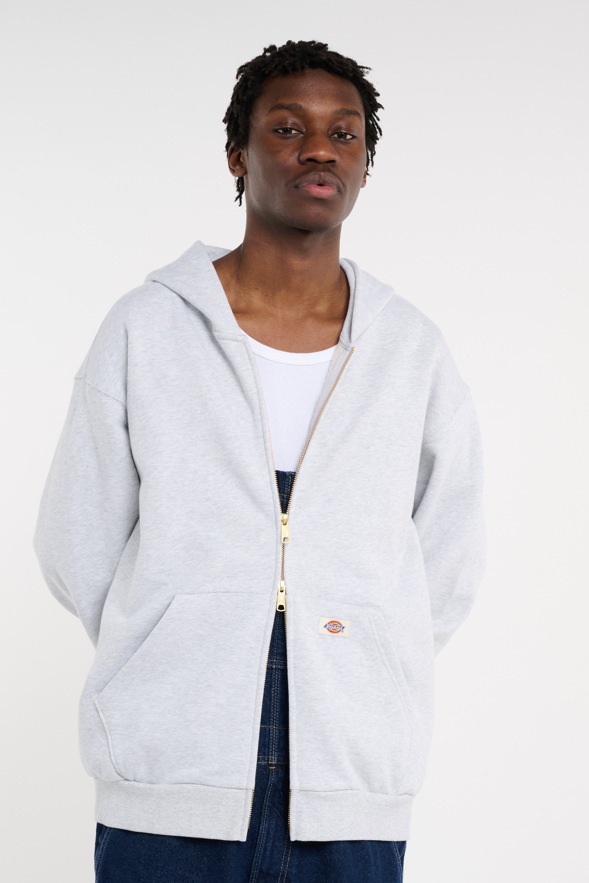 Hoodie zippé Gris