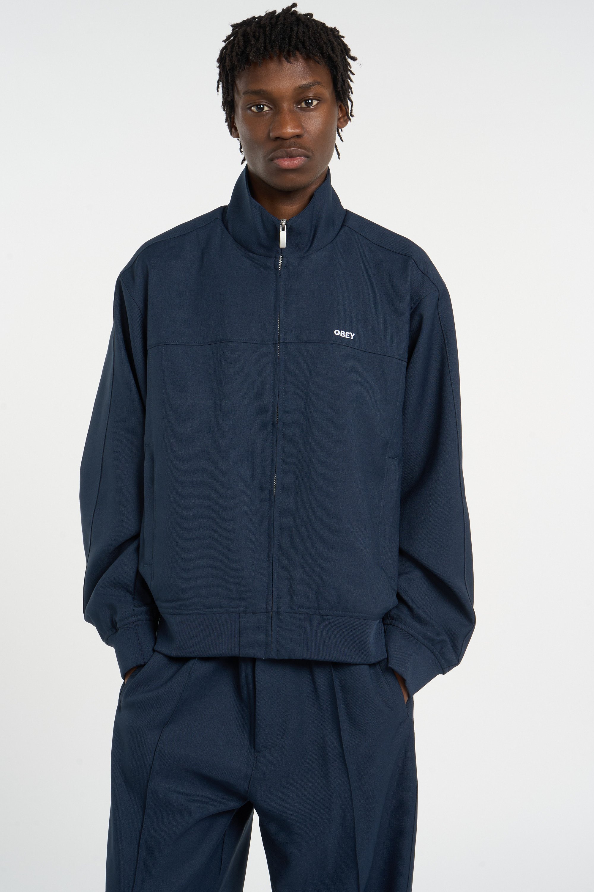 Veste col montant | Bleu OBEY Homme
