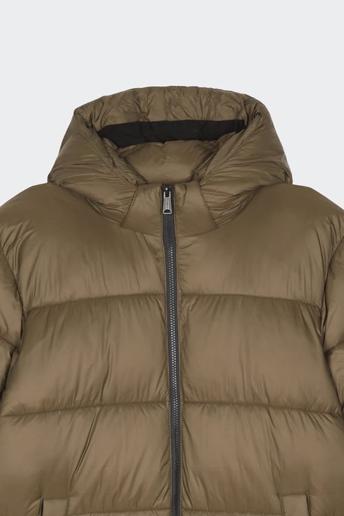 SCHOTT puffer coat Brown