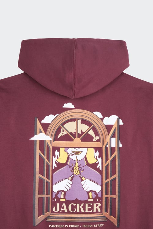 JACKER Hoodie Rouge