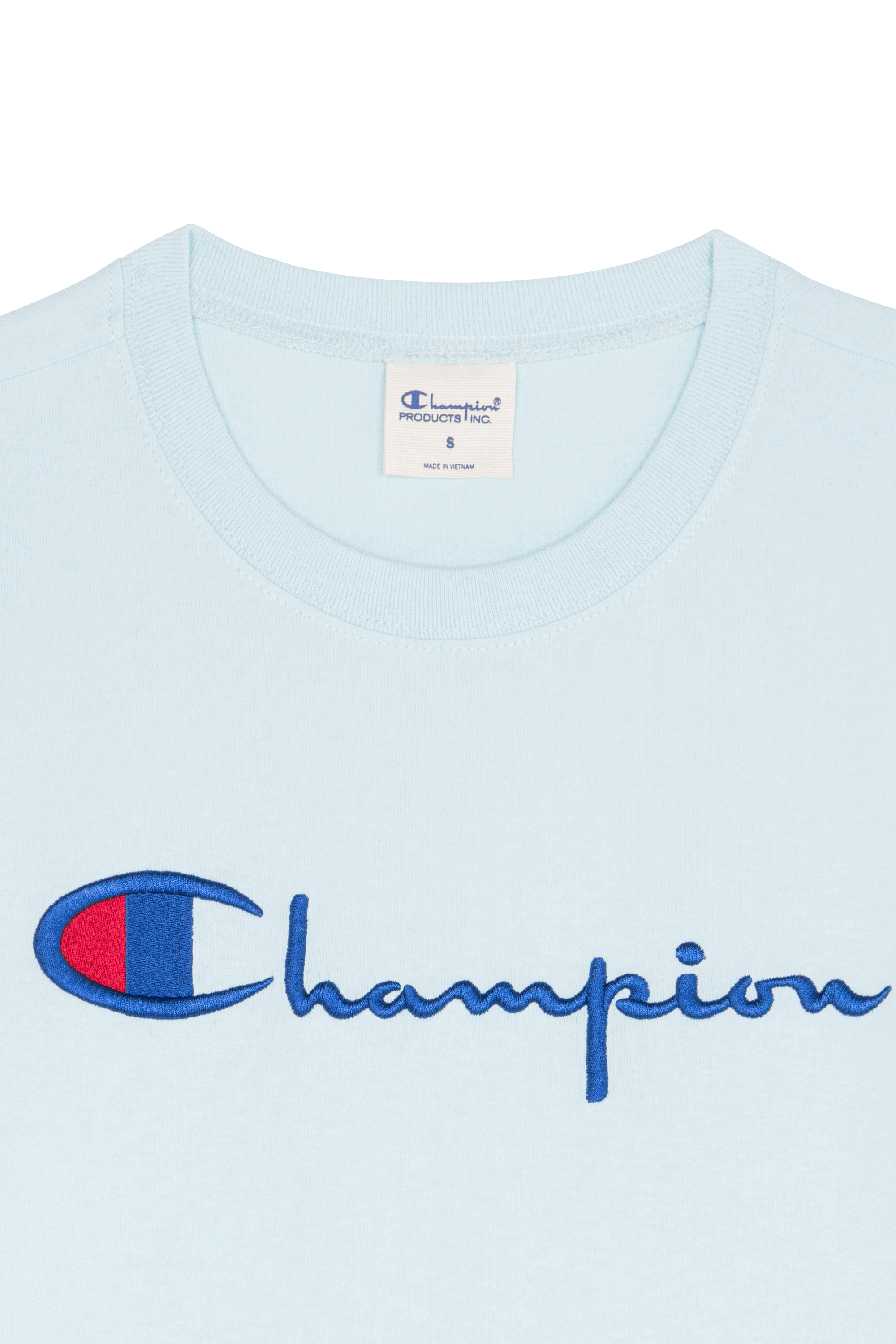 Regular-fit round-neck cotton T-shirt CHAMPION Blue