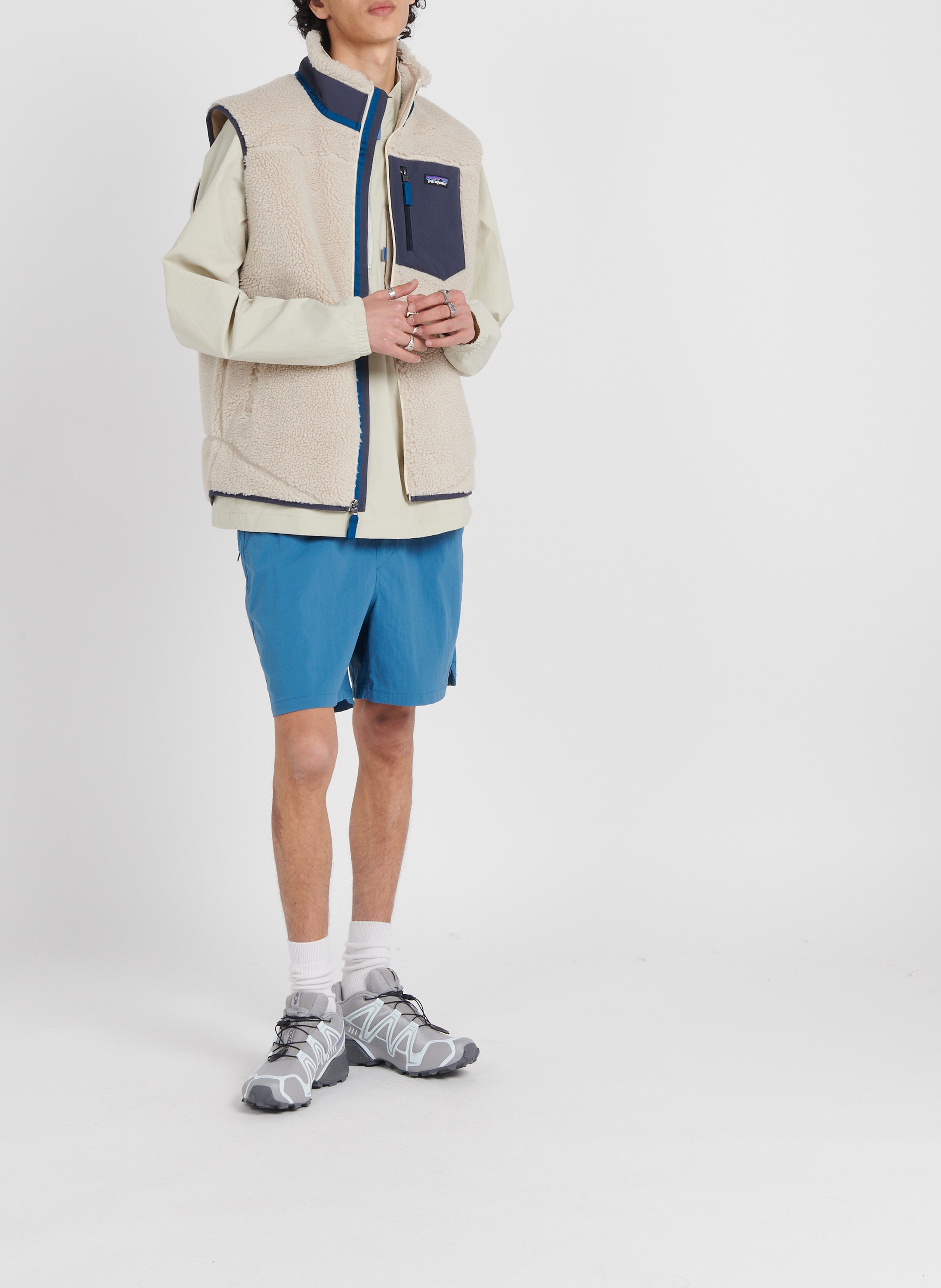 Sleeveless sherpa jacket PATAGONIA Beige