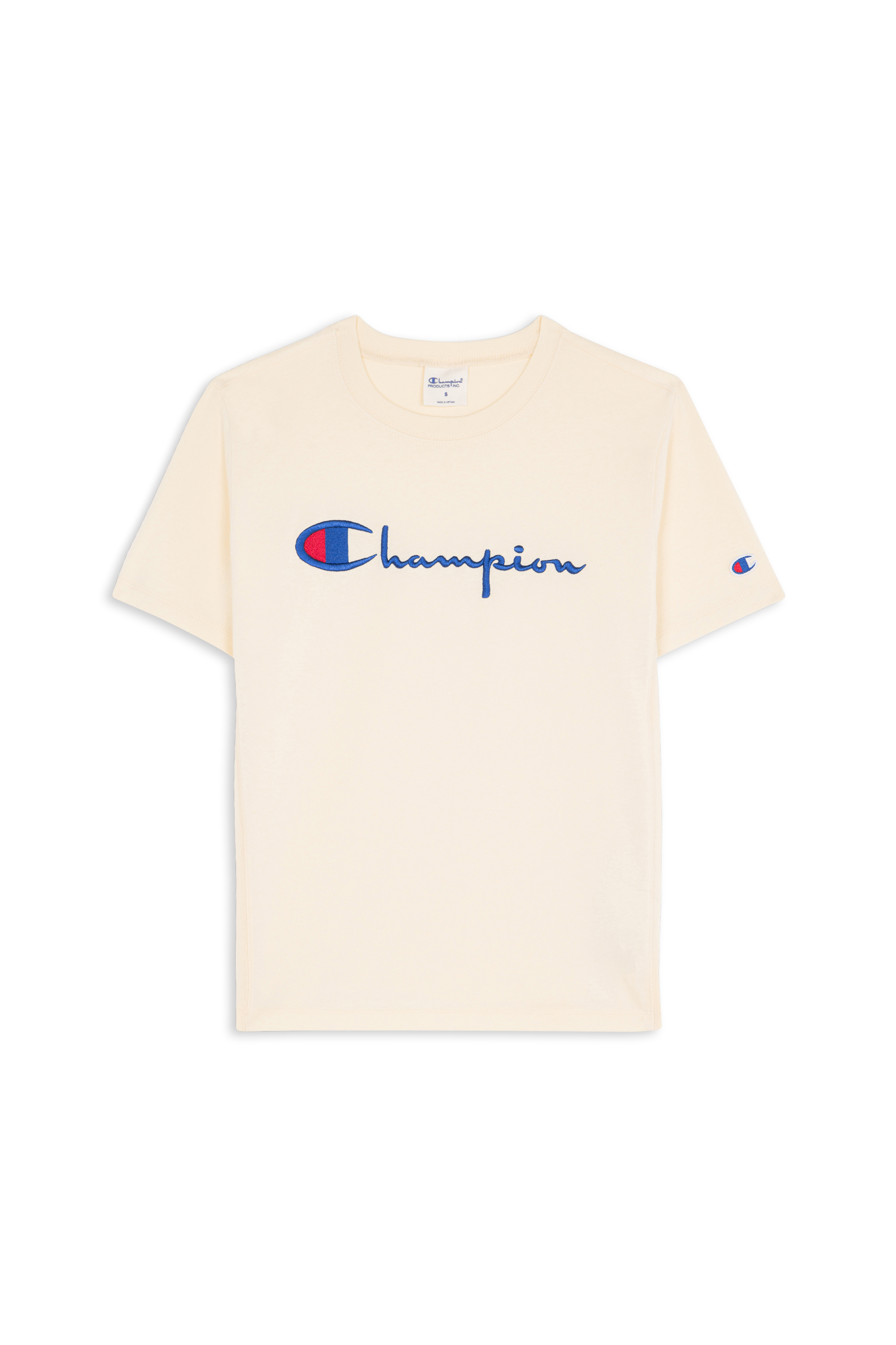 Regular-fit round-neck cotton T-shirt CHAMPION Yellow