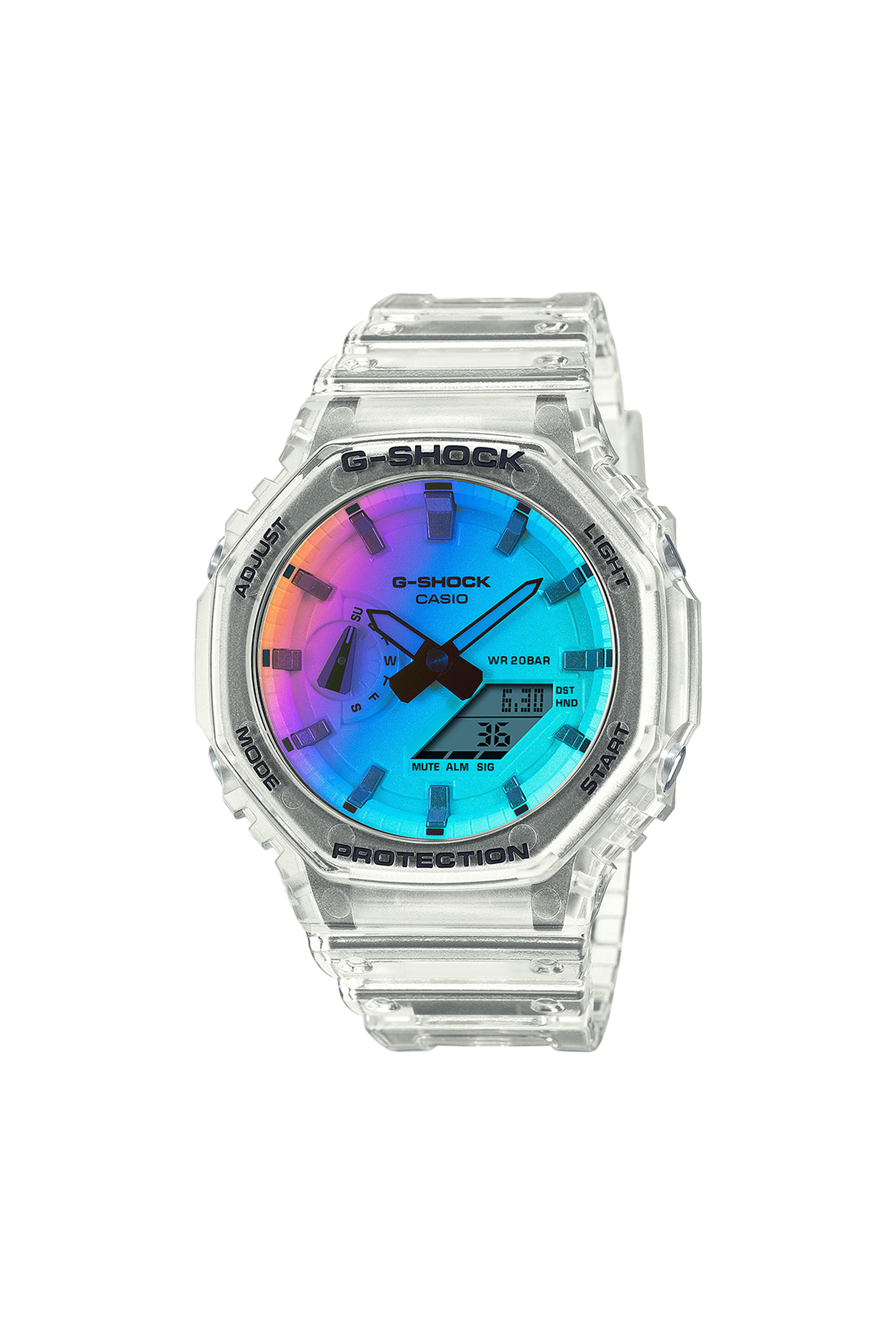 Auto-Illuminator resin watch CASIO G-SHOCK White