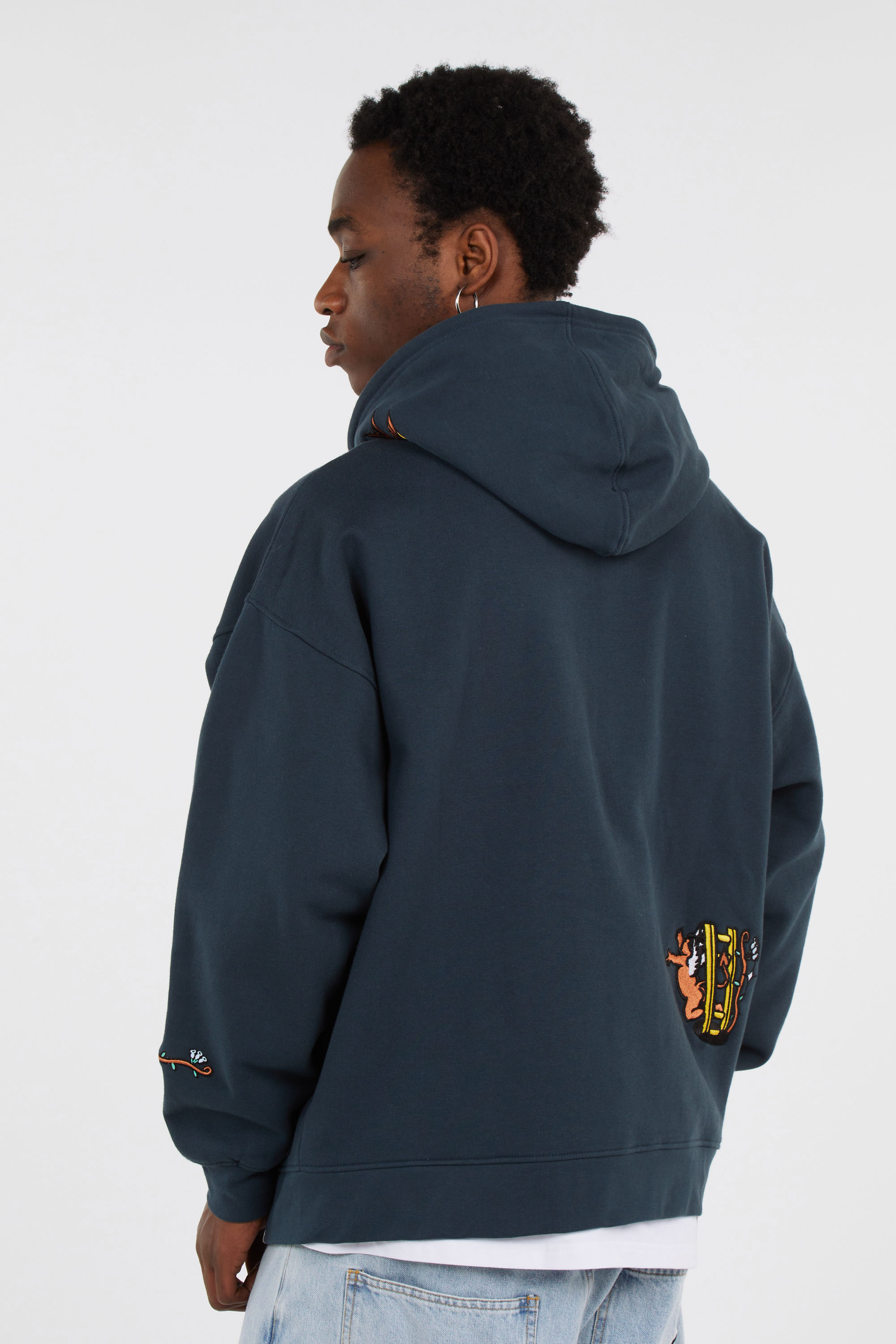 Zippered hoodie Blue