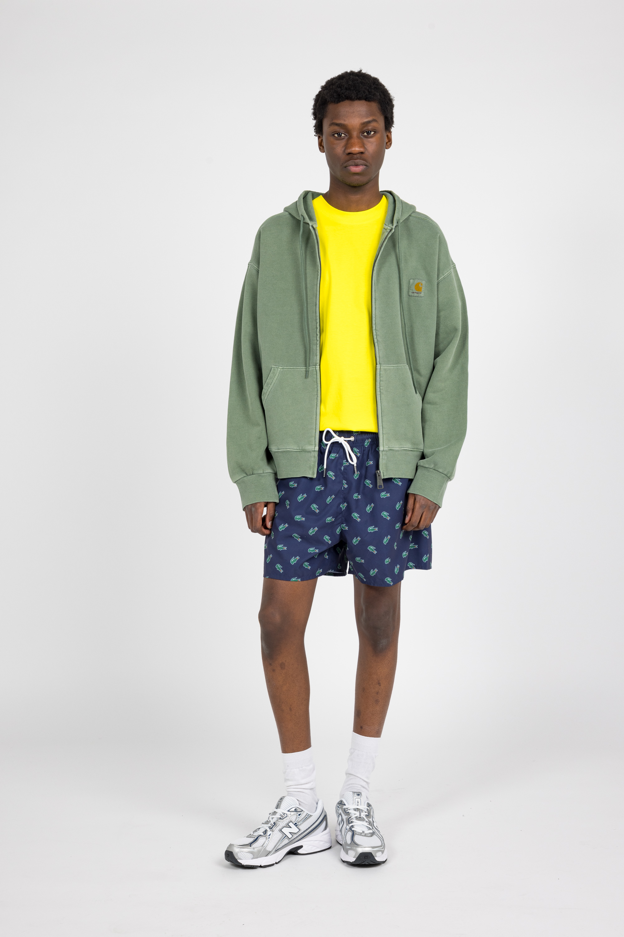 zip-up hoodie Green