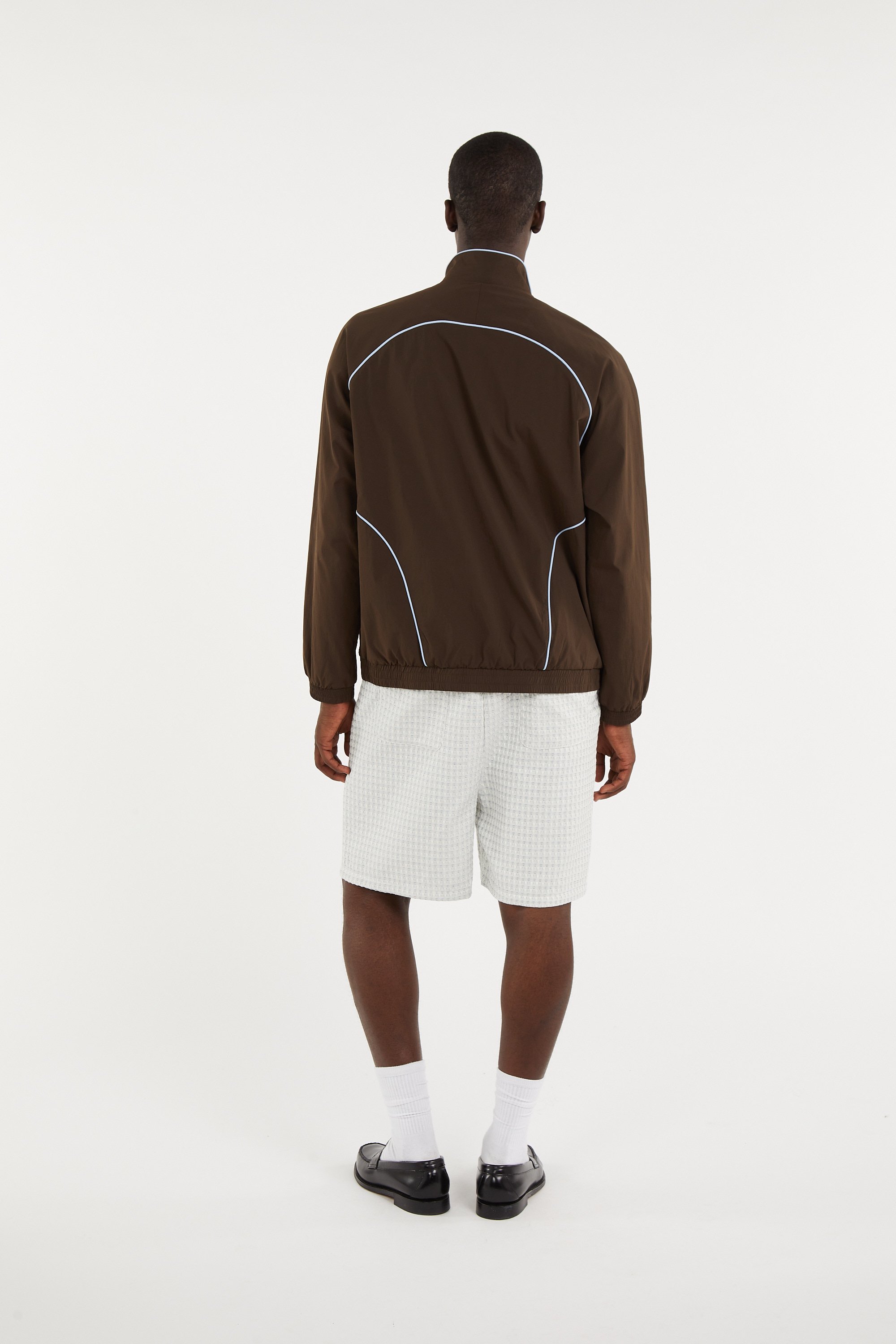 Straight cotton shorts | White LES DEUX Men