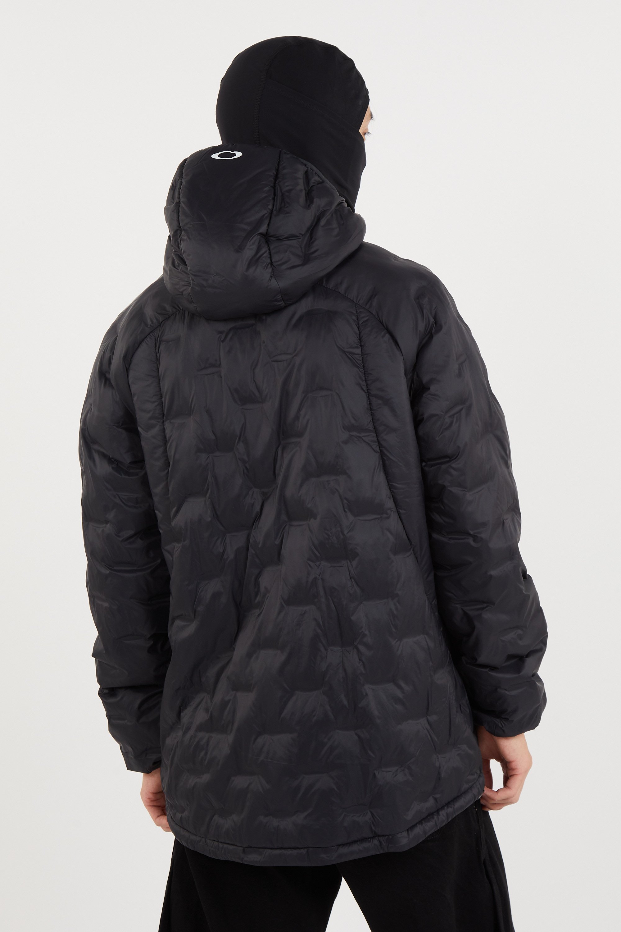 Lightweight quilted padded jacket with high neck Black