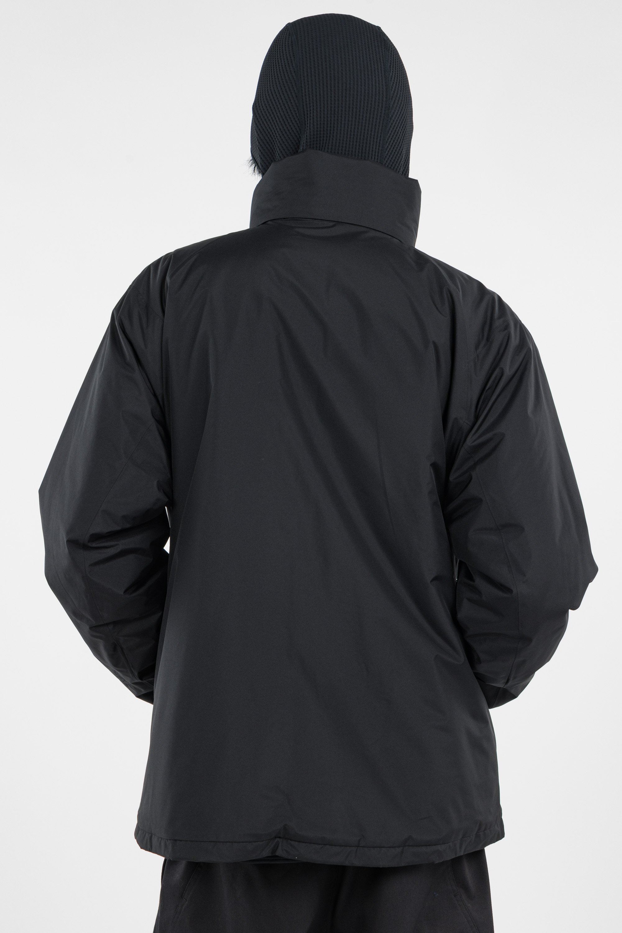 Lightweight quilted padded jacket with high neck Black