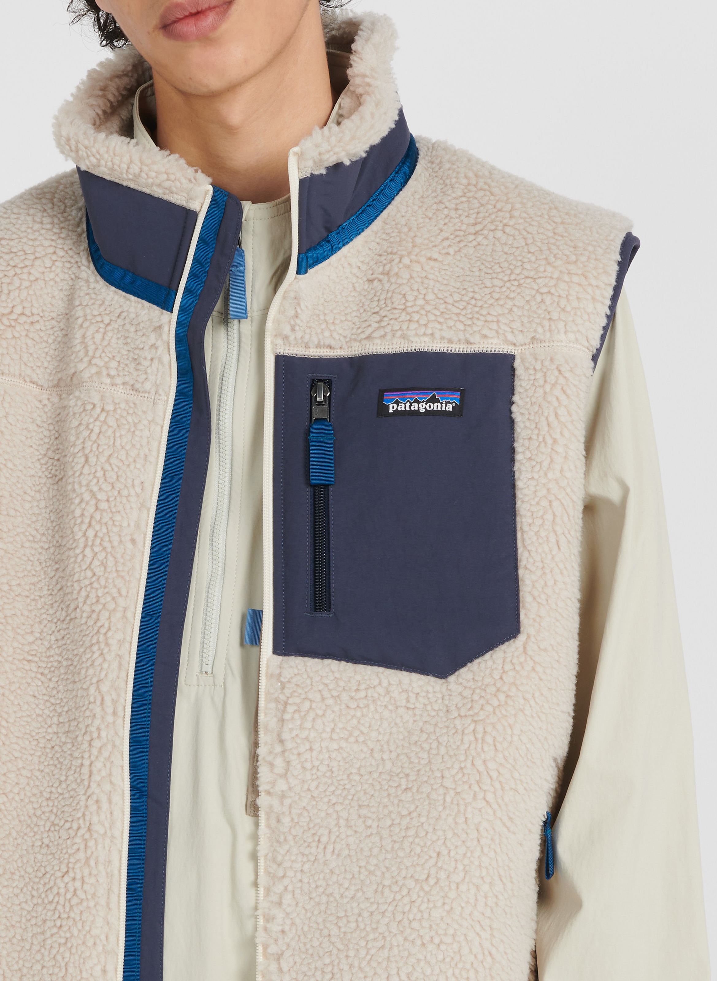 Gilet sans manches en sherpa | Beige PATAGONIA Homme