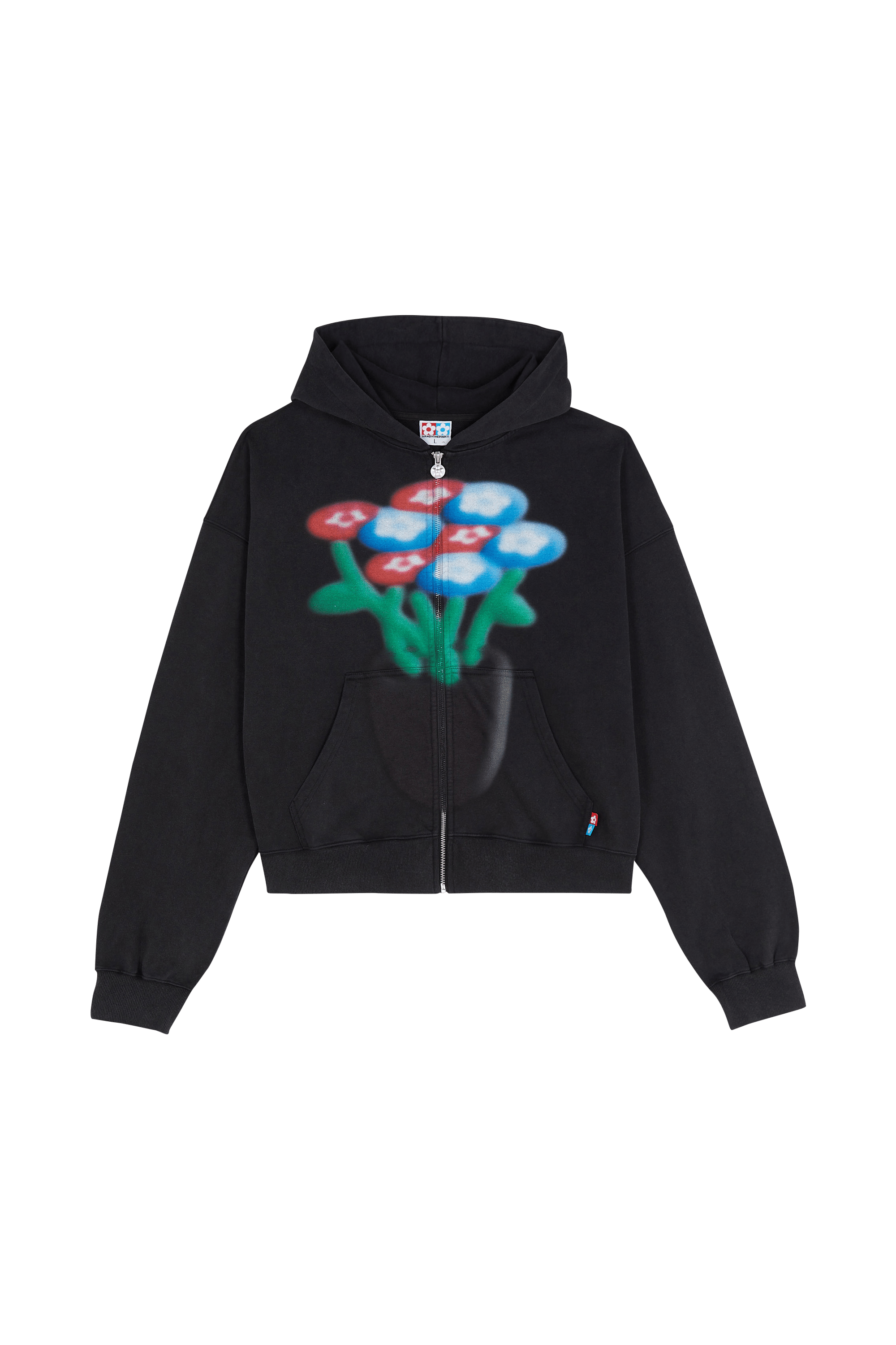 Slim-fit zip-up tracksuit top  VANDYTHEPINK Black