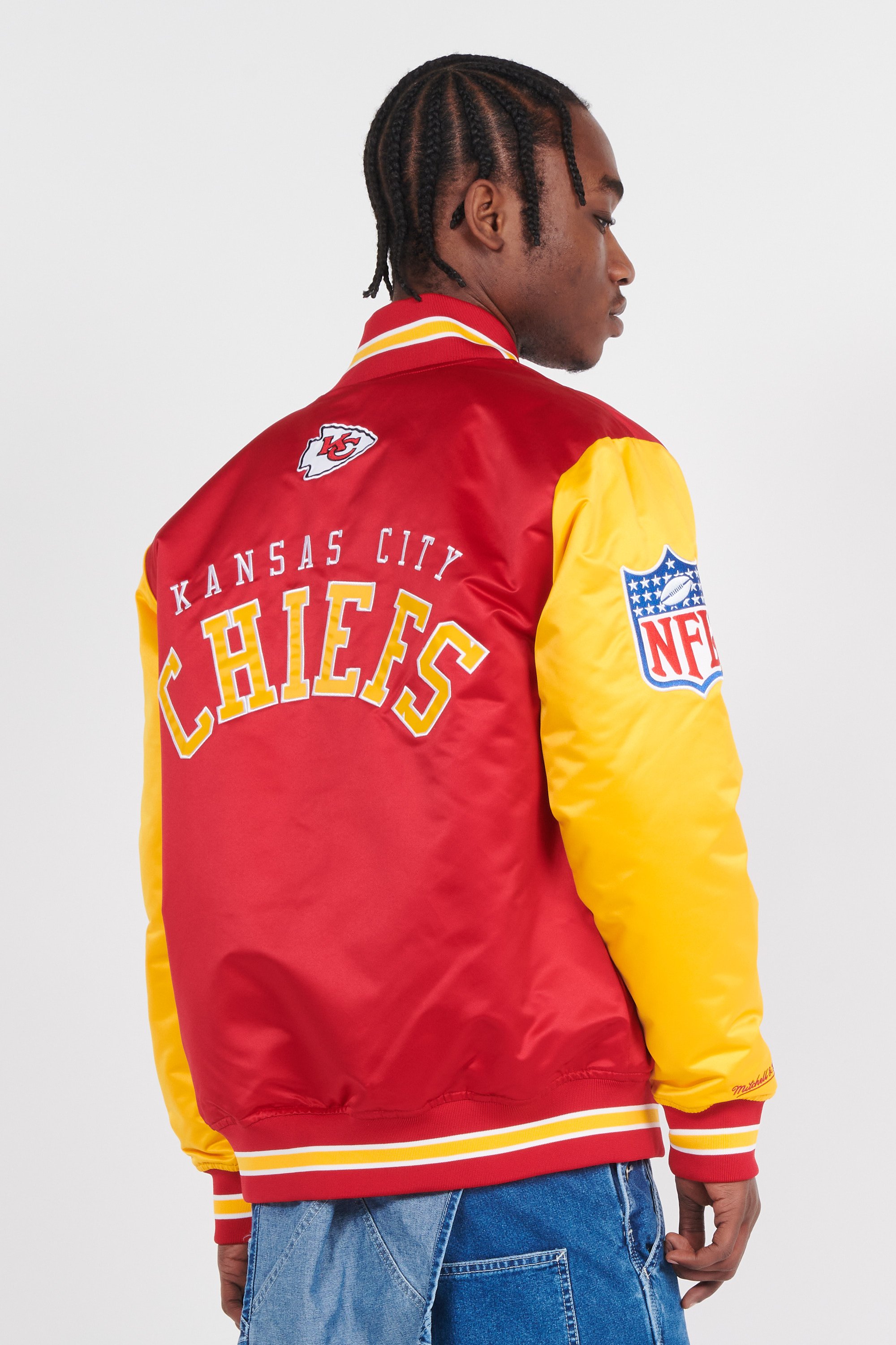 Bomber jacket Nfl primetime vintage logo chiefs Red Mitchell