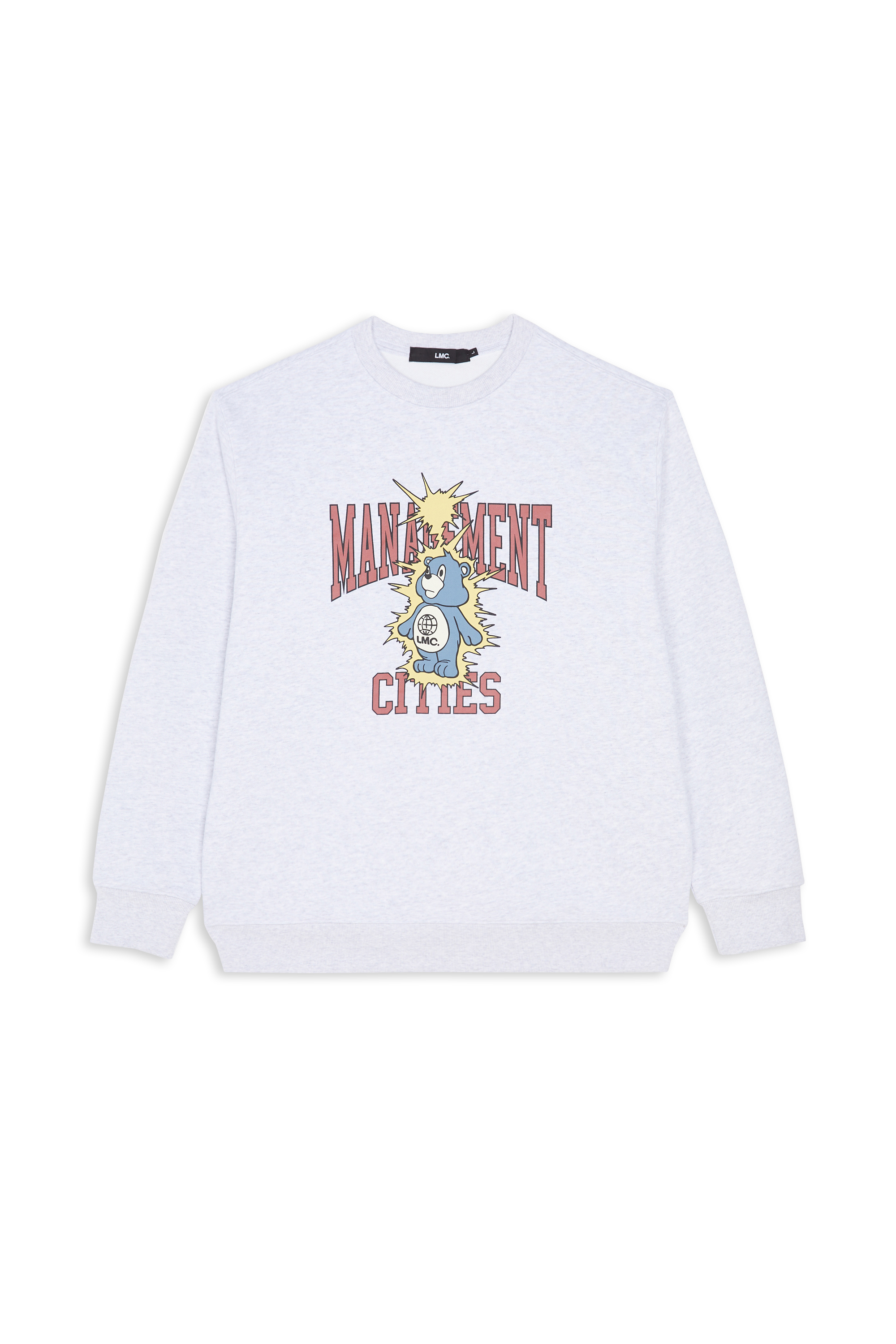 sweatshirt LOST MANAGEMENT CITIES Grey