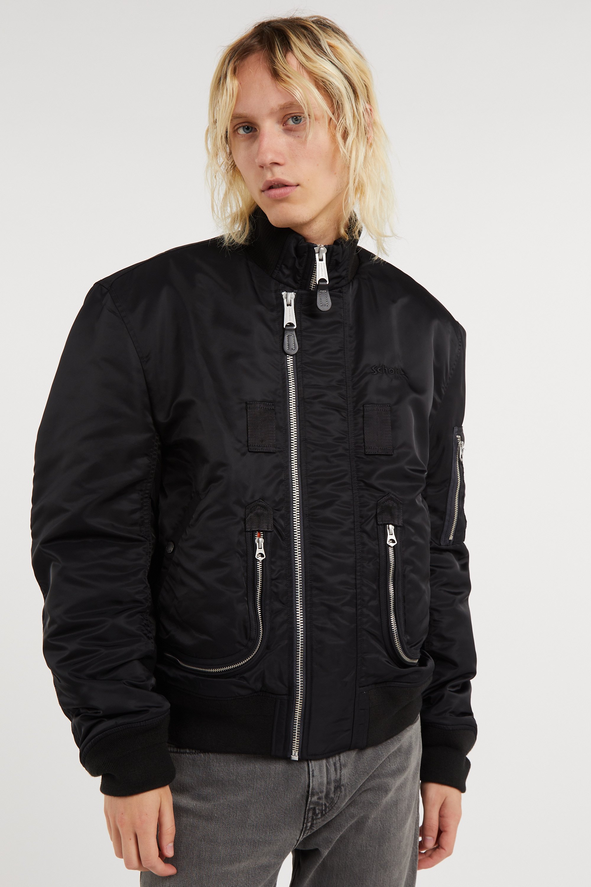 Bomber jacket | Black SCHOTT Men
