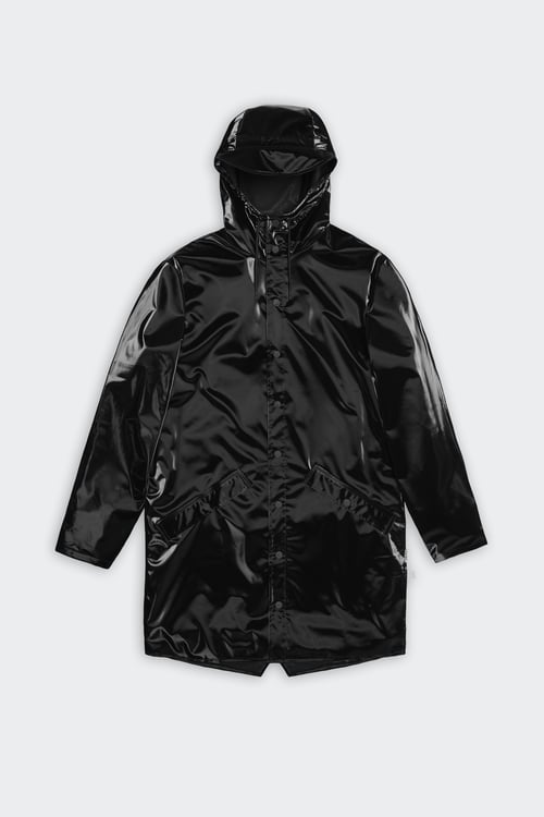 RAINS Waterproof hooded windbreaker coat Black