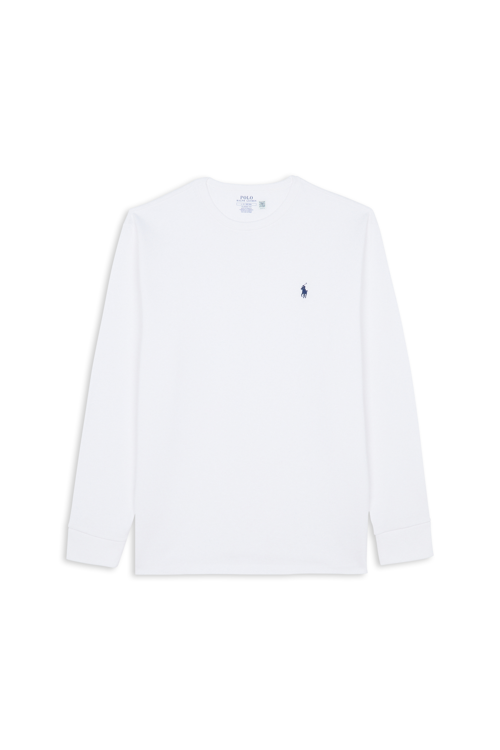 Regular-fit round-neck cotton T-shirt White