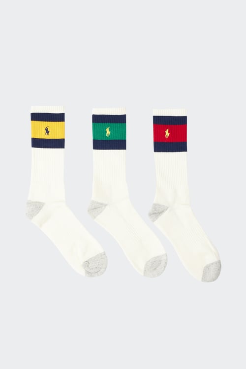 POLO RALPH LAUREN Pack de 3 chaussettes Blanc