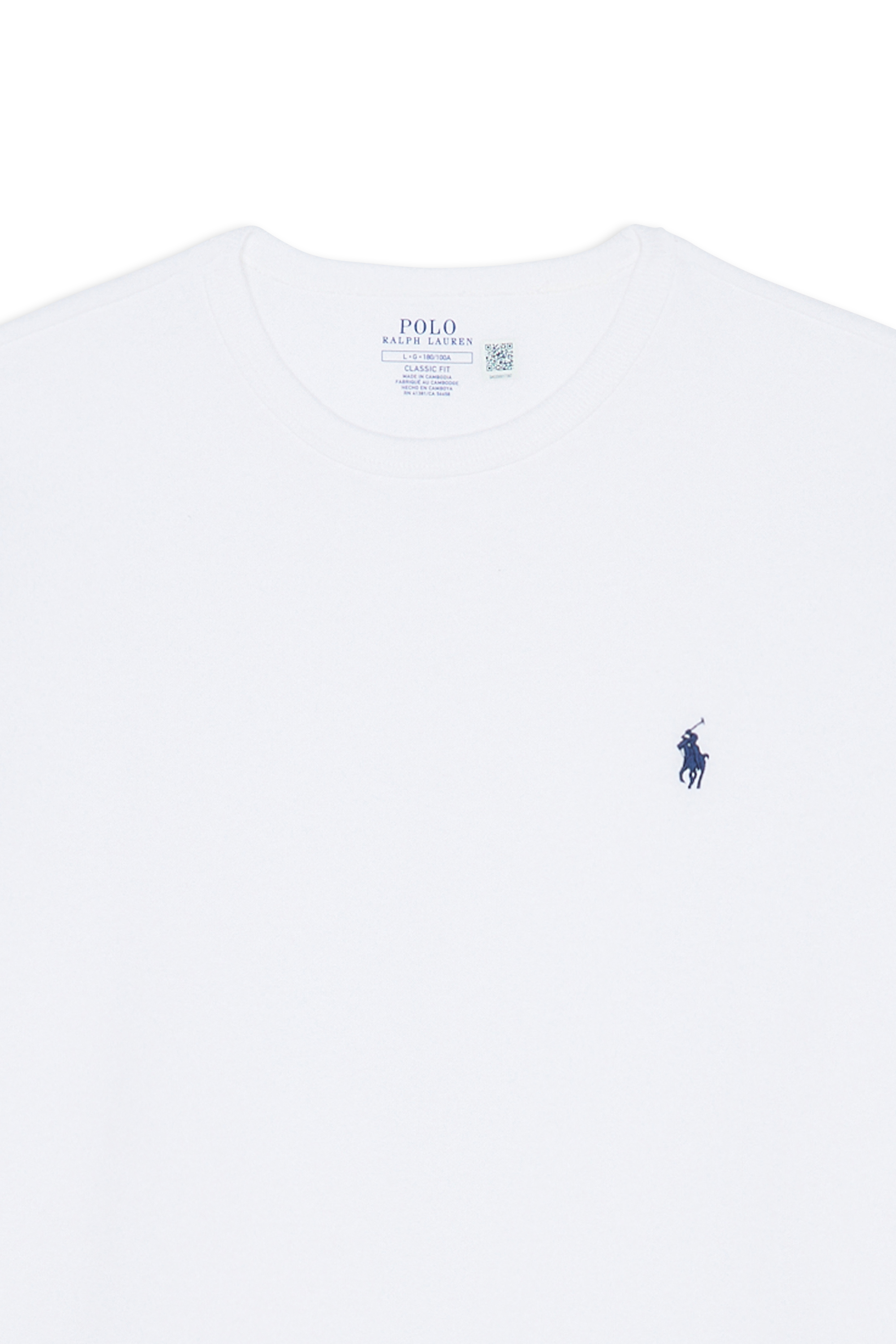 Regular-fit round-neck cotton T-shirt White