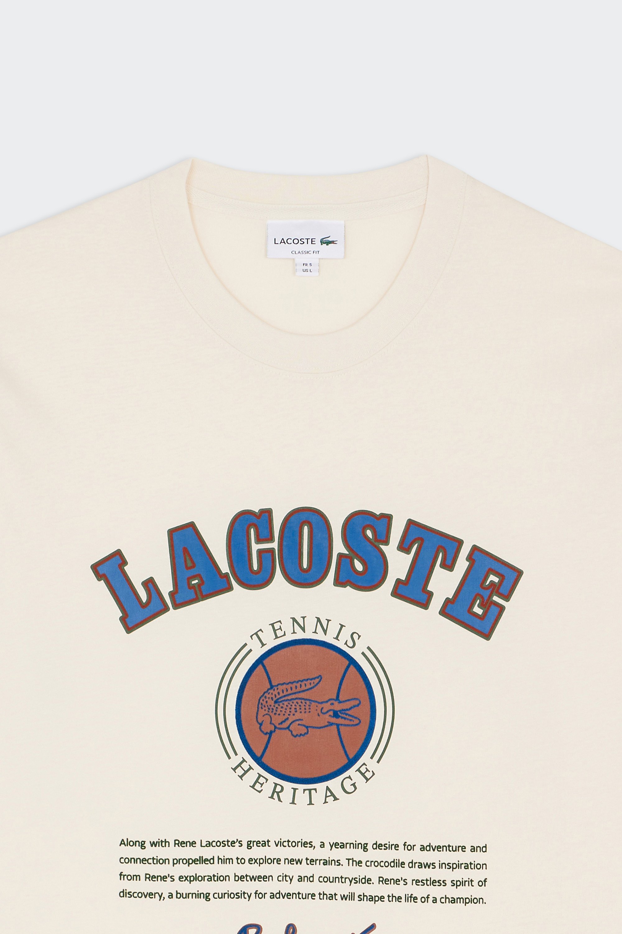T-shirt | Beige by LACOSTE T-shirt Beige