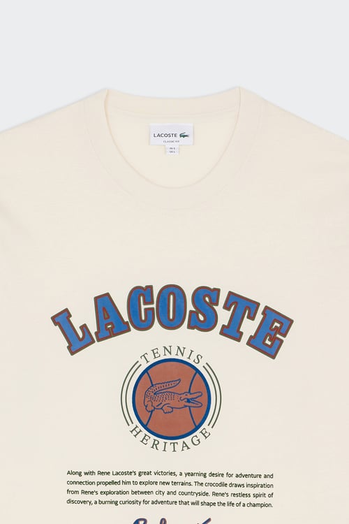 LACOSTE T-shirt Beige