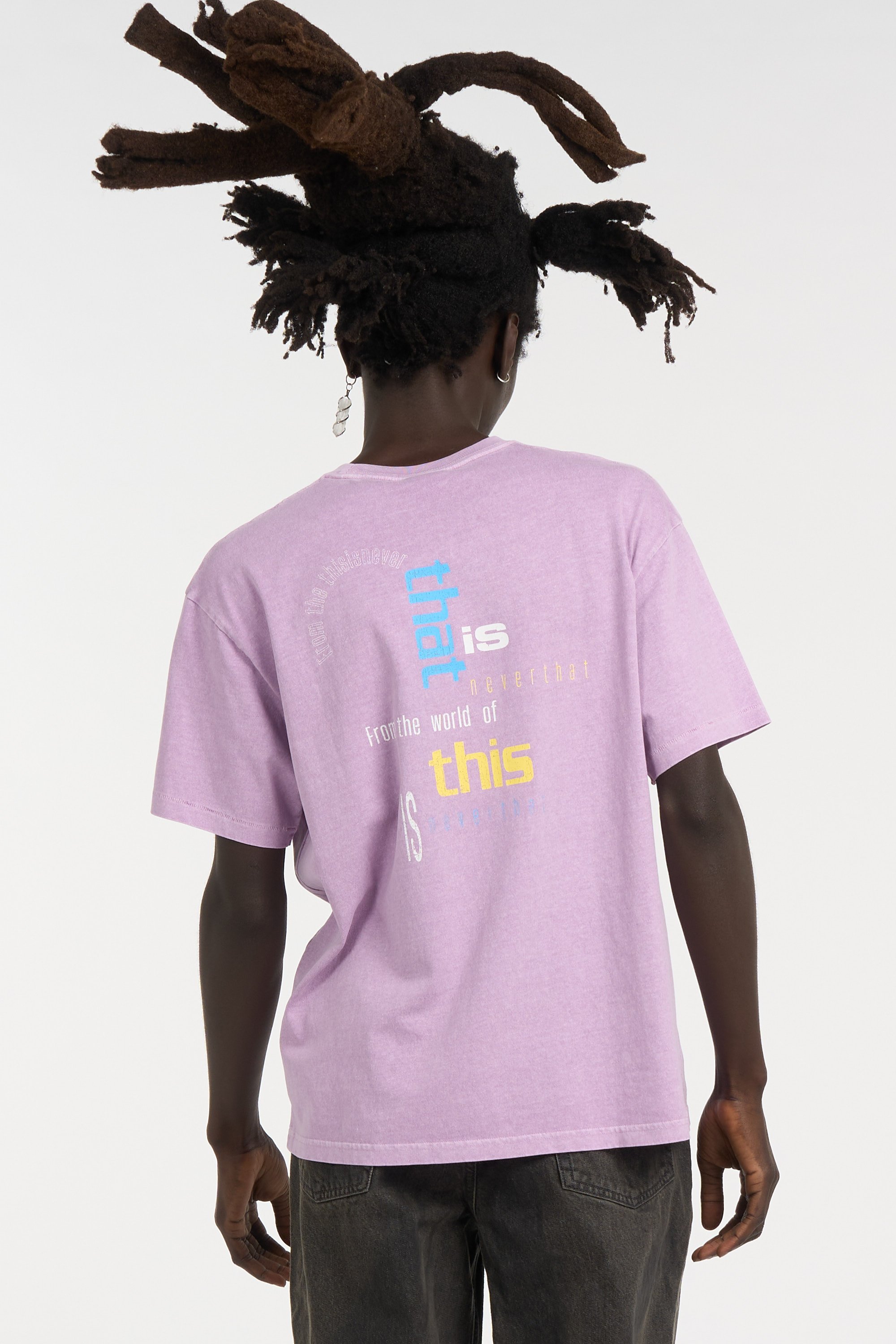 Regular-fit round-neck cotton T-shirt | Pink THISISNEVERTHAT Men