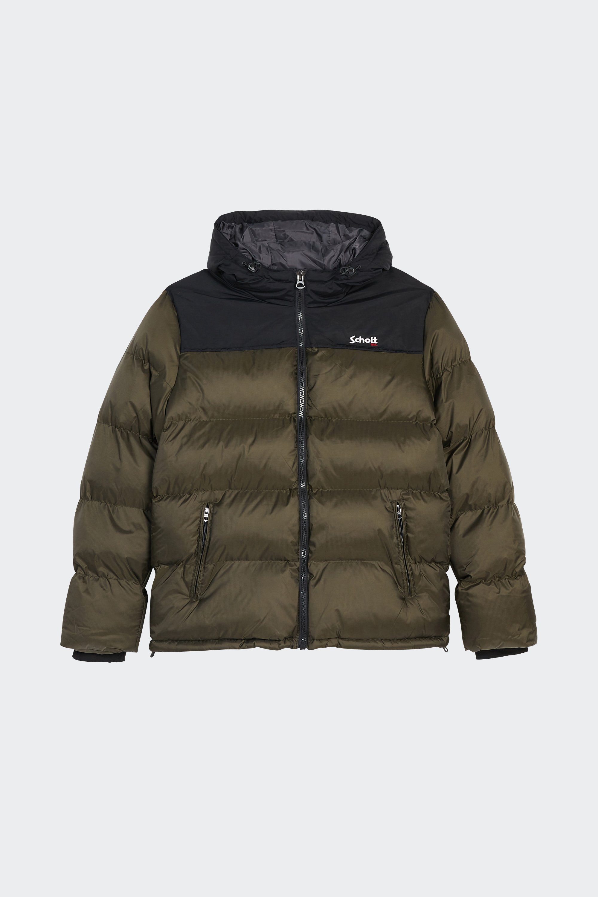 Puffer Jacket | Khaki by SCHOTT Puffer Jacket Khaki