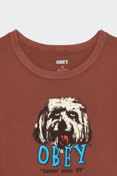 OBEY T-shirt Marron