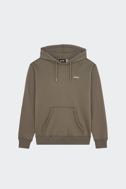 SCHOTT Hoodie Vert