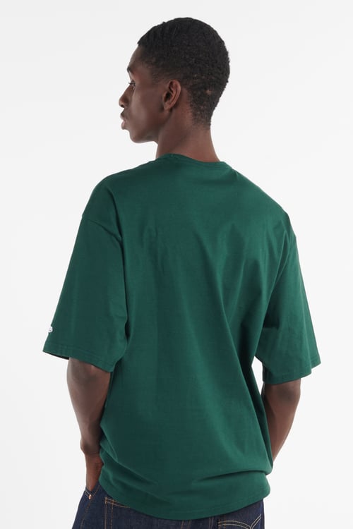 NEW ERA Regular-fit round-neck cotton T-shirt Green