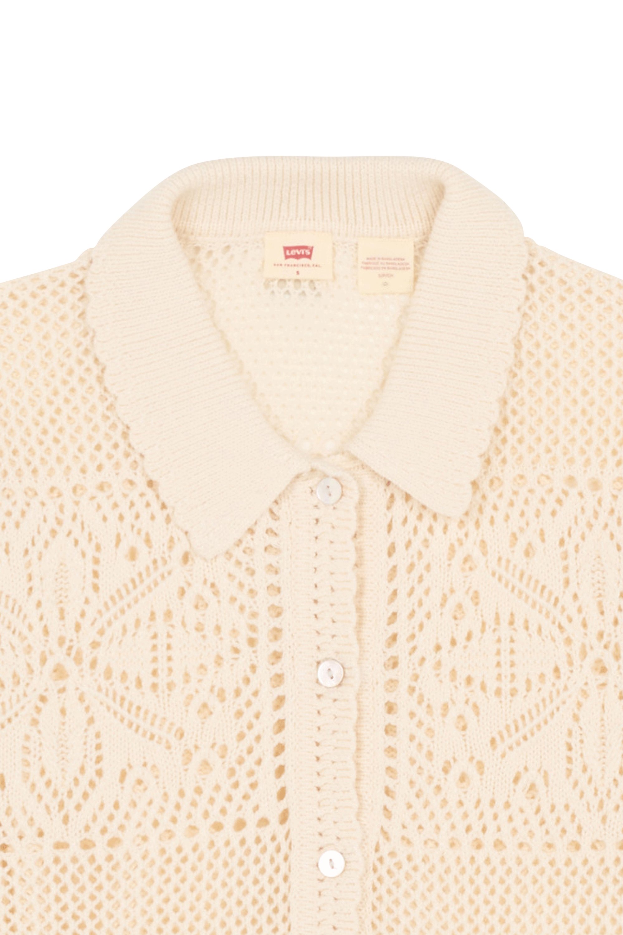 Gilet en maille droit Beige