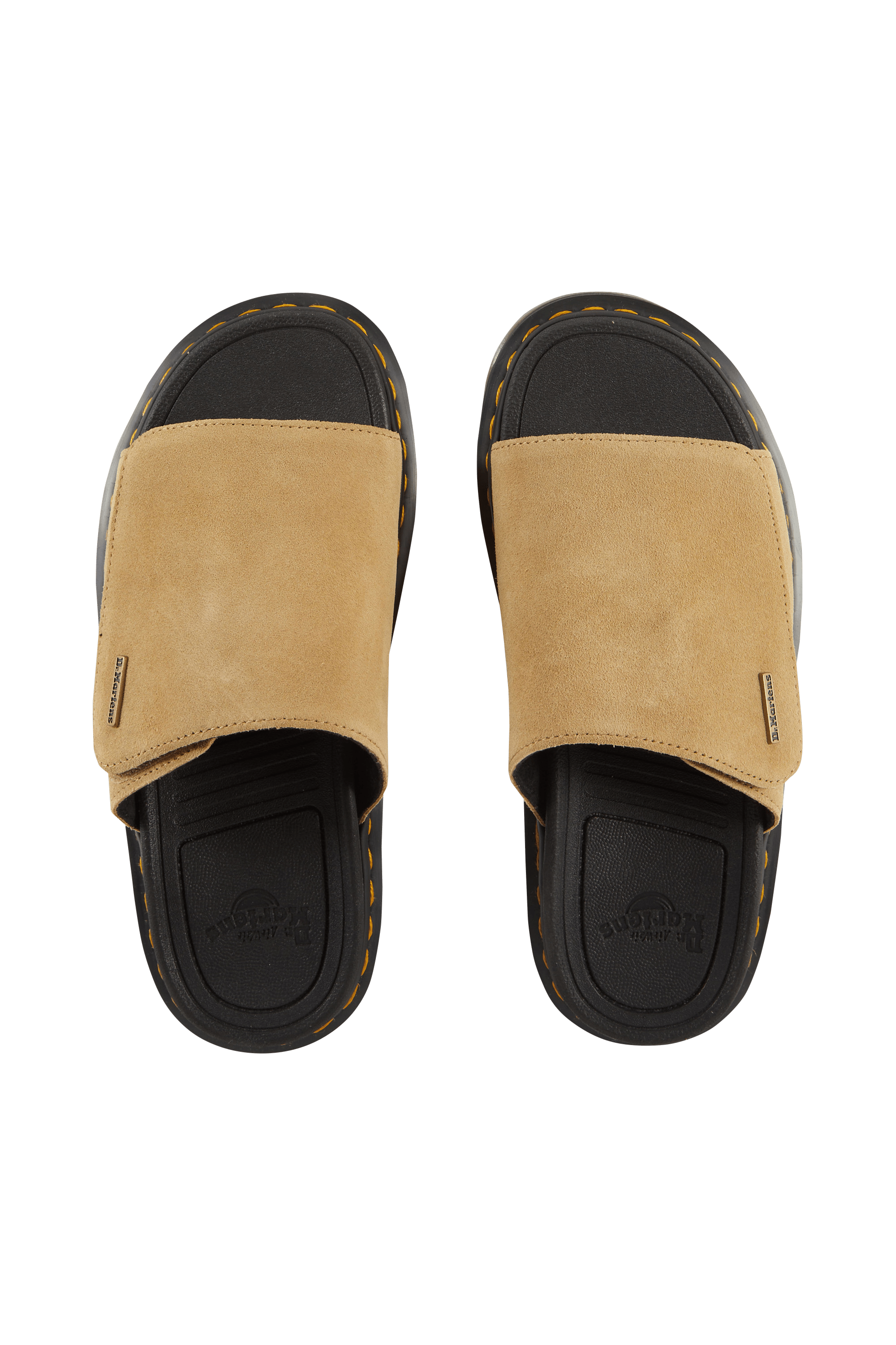 Sandales compensées en cuir Marron
