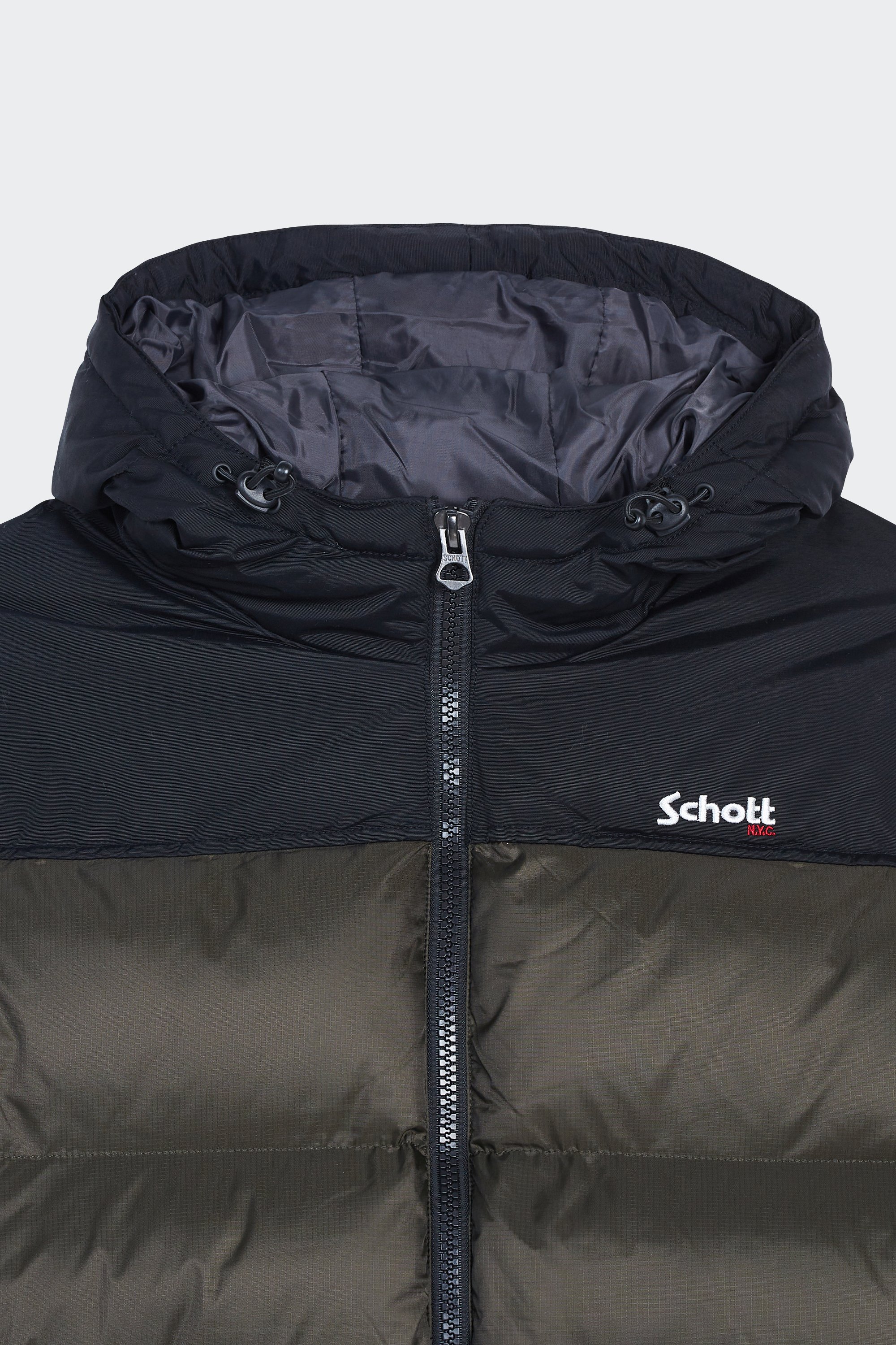 Puffer Jacket | Khaki by SCHOTT Puffer Jacket Khaki