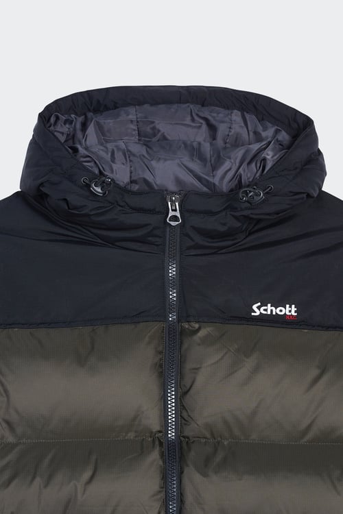 SCHOTT Puffer Jacket Khaki