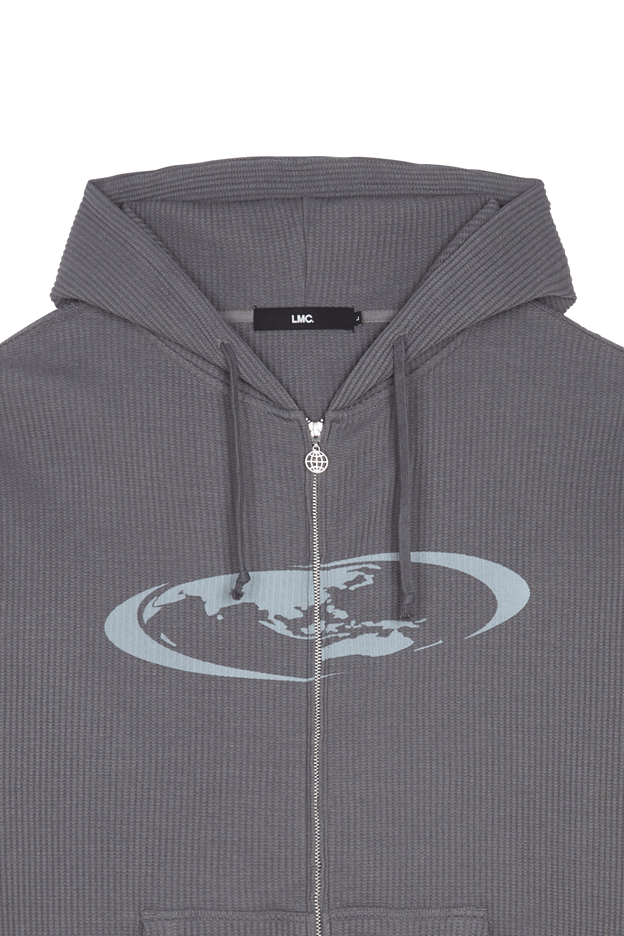 Zippered hoodie Black