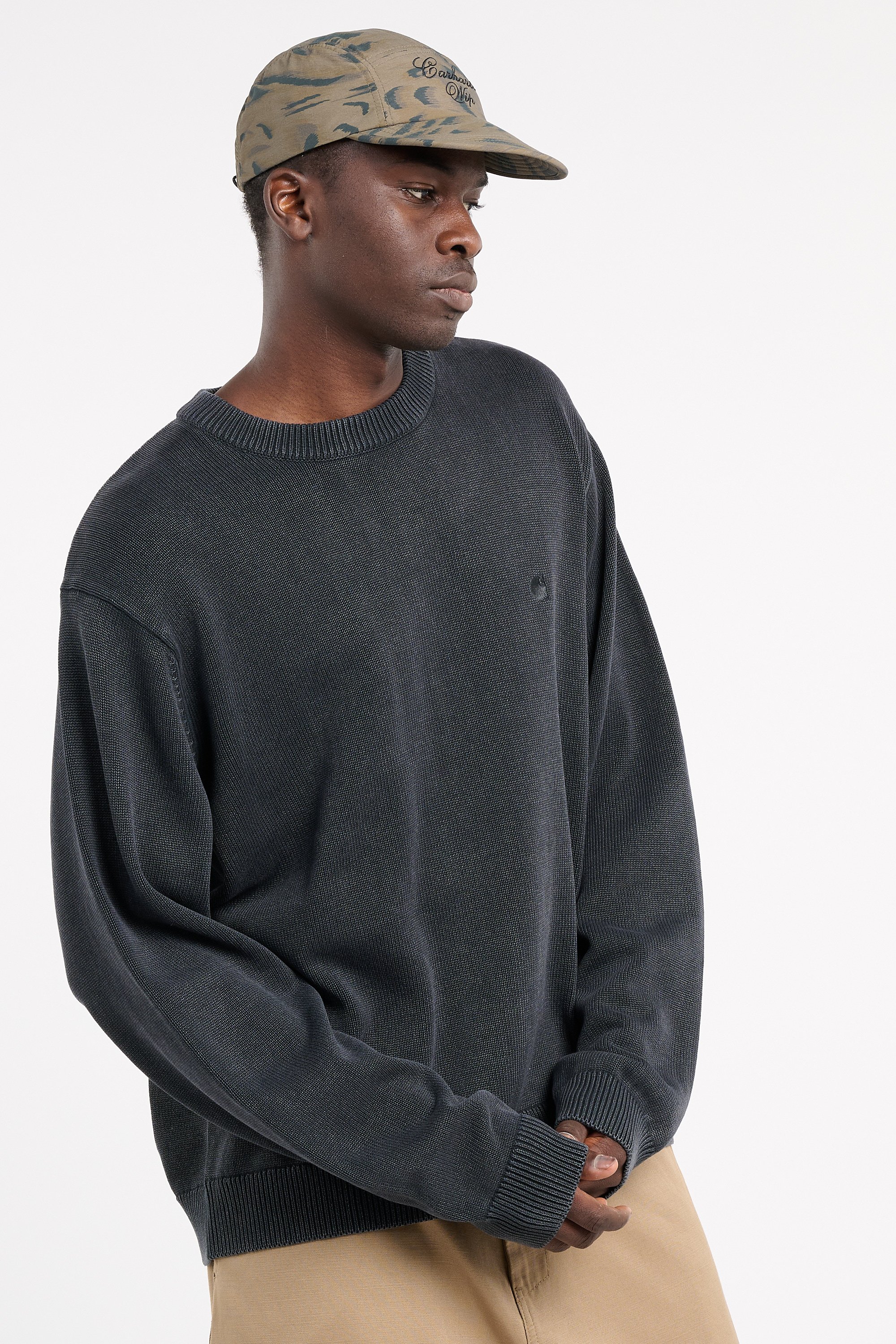 Pull oversize en coton | Noir CARHARTT WIP Homme