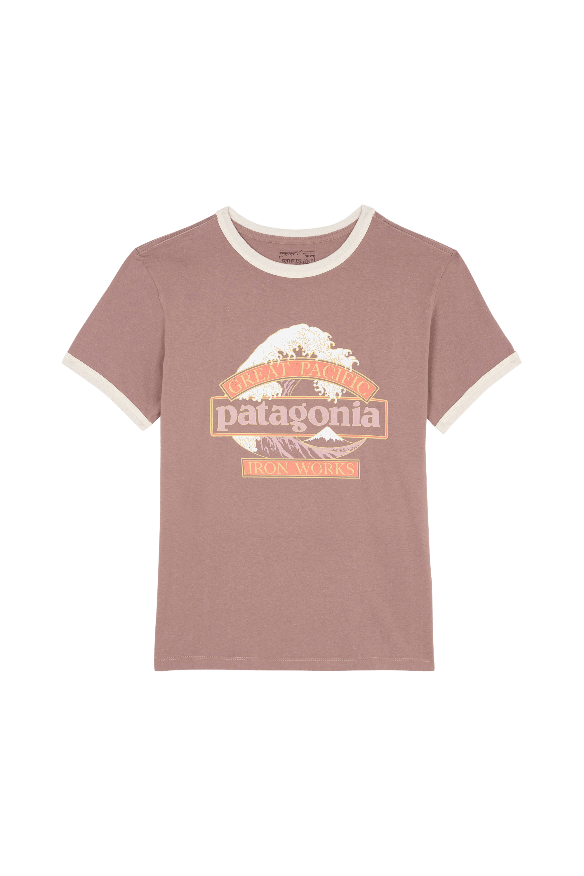 Regular-fit round-neck cotton T-shirt PATAGONIA Pink